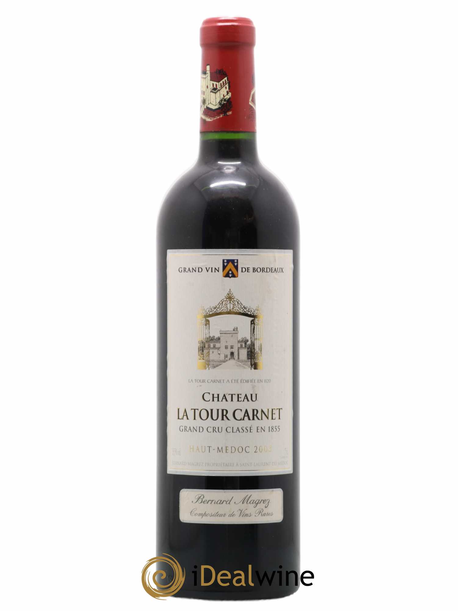 Château la Tour Carnet 4ème Grand Cru Classé 2003 - Lot de 1 bouteille - 0