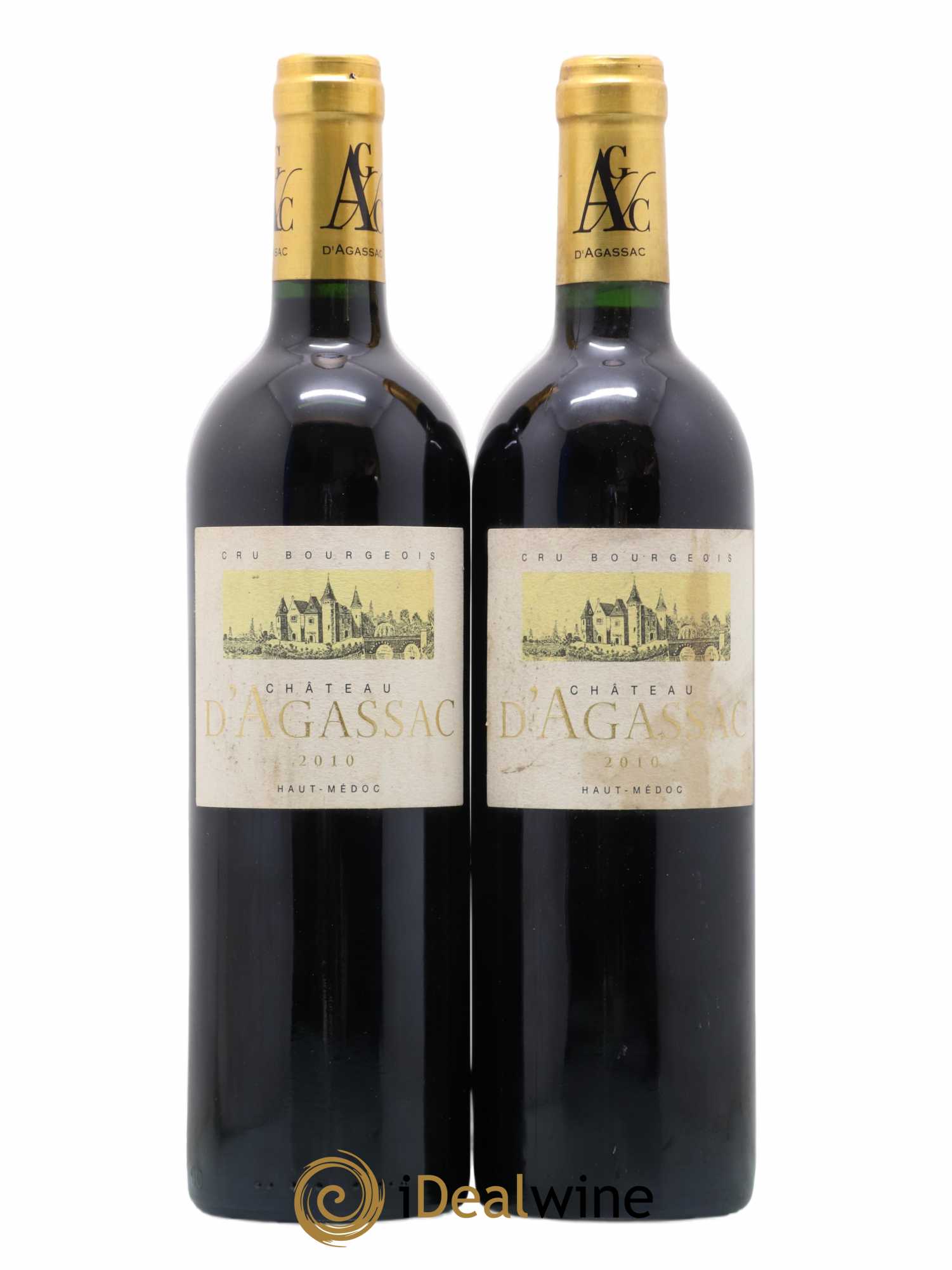 Château d' Agassac Cru Bourgeois 2010 - Lot de 2 bouteilles - 0