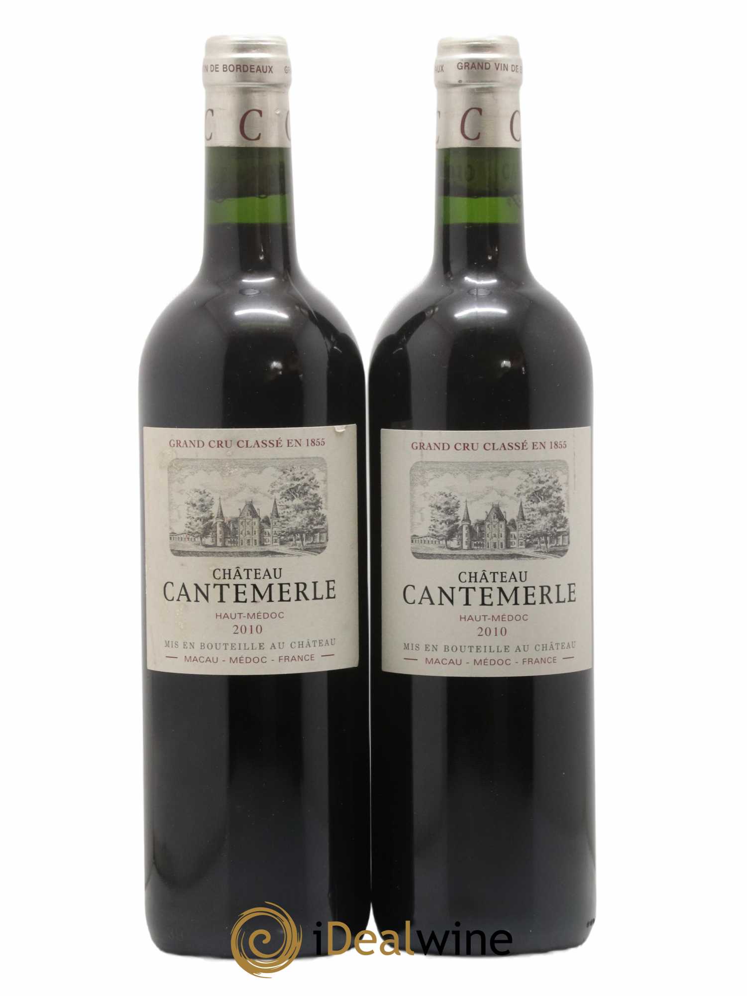Château Cantemerle 5ème Grand Cru Classé 2010 - Lot de 2 bouteilles - 0