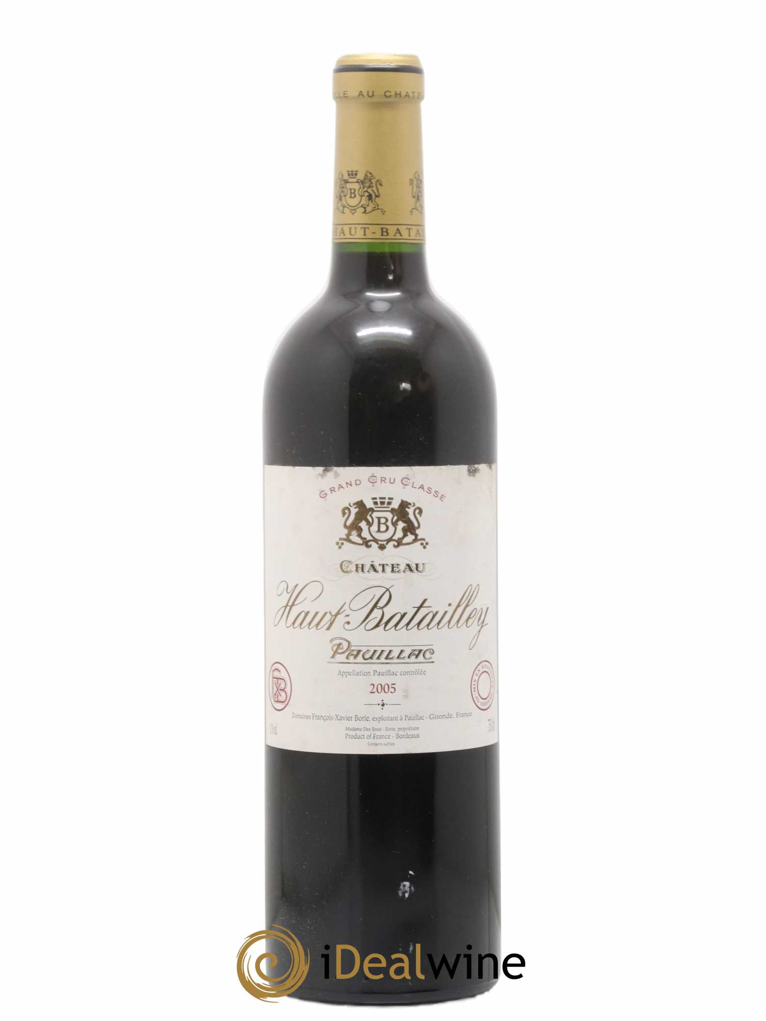 Château Haut Batailley 5ème Grand Cru Classé 2005 - Lot de 1 bouteille - 0