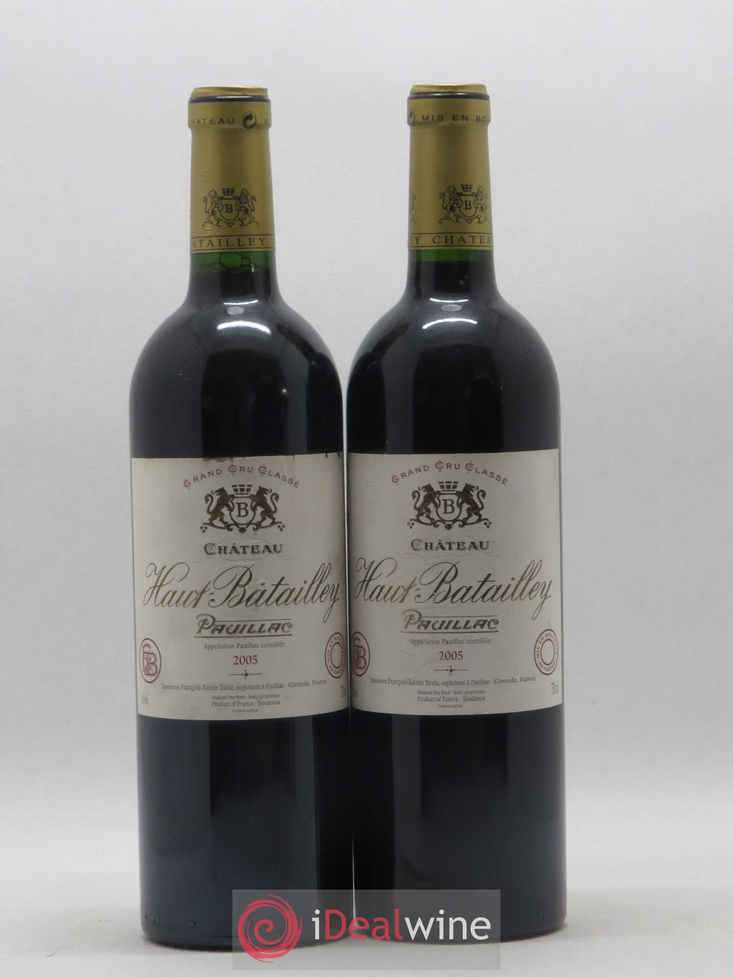 Château Haut Batailley 5ème Grand Cru Classé 2005 - Lot de 2 bouteilles - 0