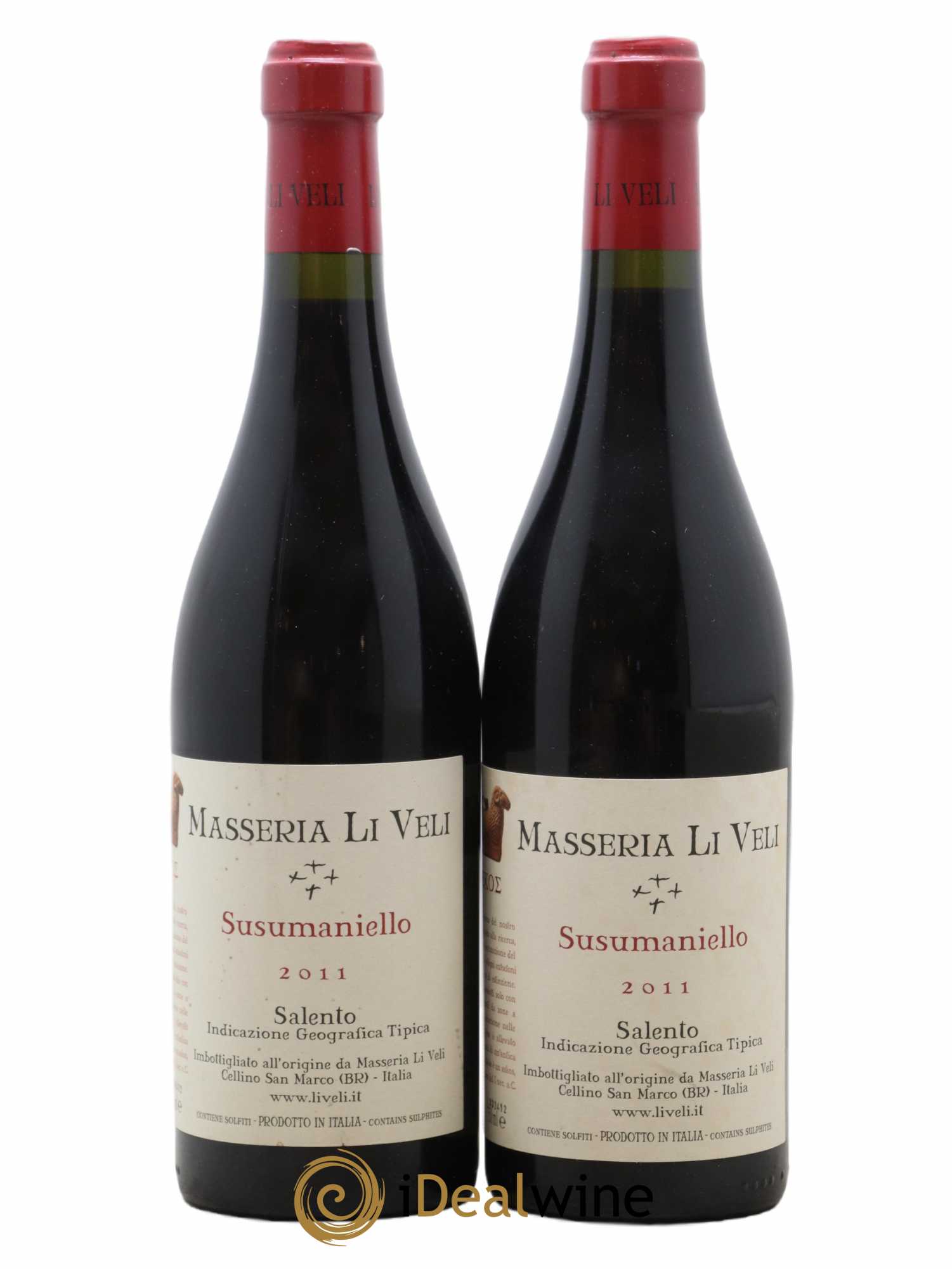 Italie Susumaniello Salento Askos Masseria Li Veli 2011 - Lot de 2 bouteilles - 0
