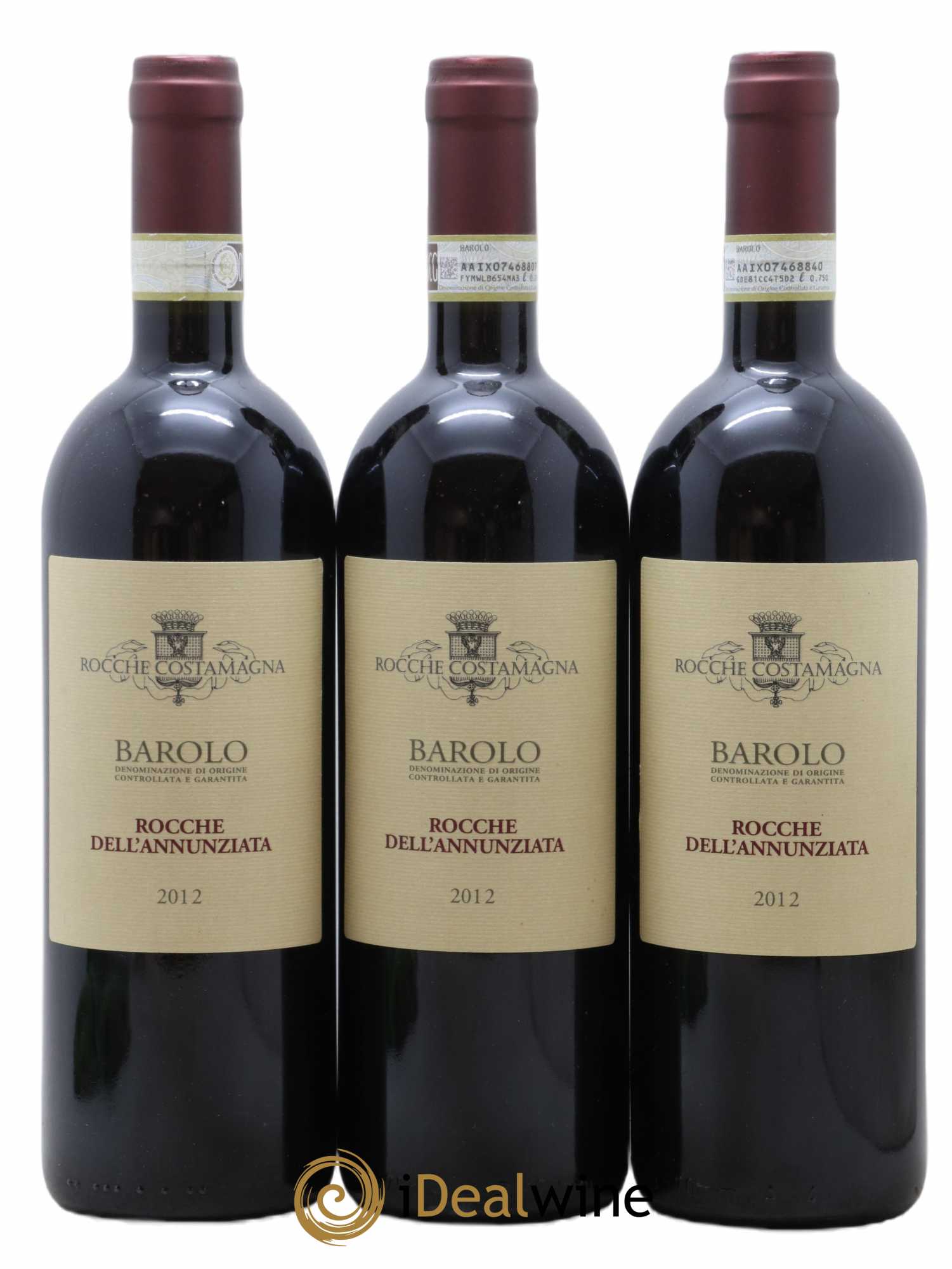 Barolo Rocche dell'Annunziata Rocche Costamagna 2012 - Posten von 3 Flaschen - 0