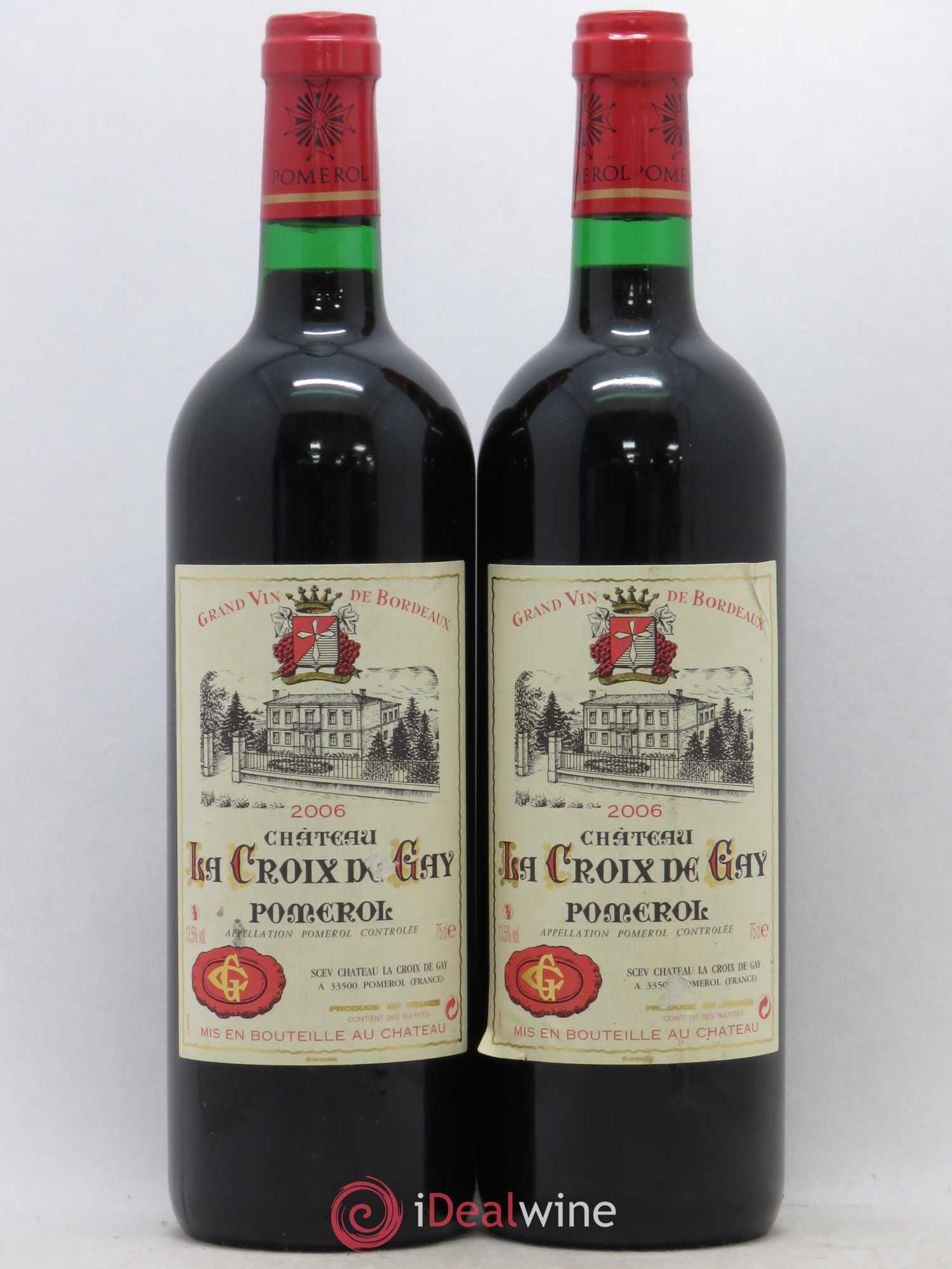Château la Croix de Gay 2006 - Lot de 2 bouteilles - 0