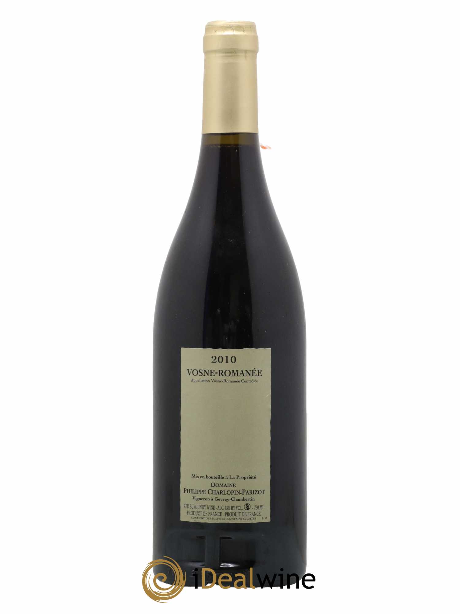 Vosne-Romanée Charlopin-Parizot 2010 - Lot de 1 bouteille - 1