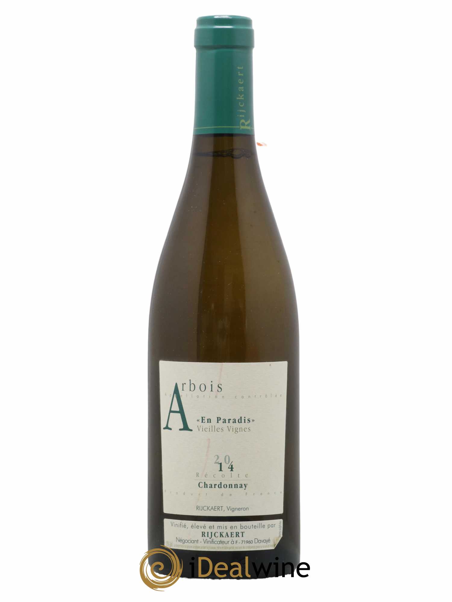 Arbois En Paradis Chardonnay Vieilles Vignes Rijckaert Vieilles Vignes 2014 - Lot de 1 bouteille - 0