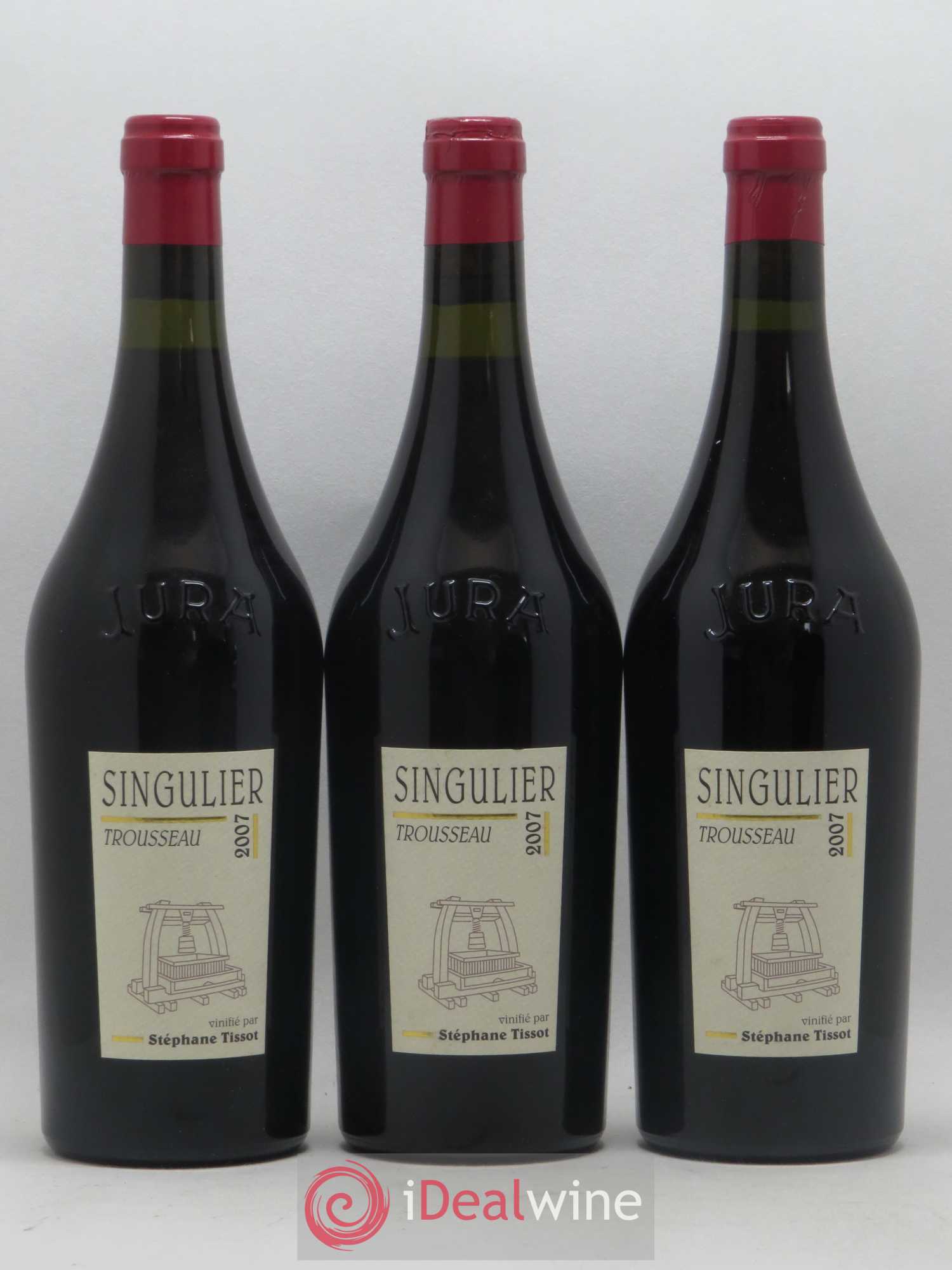 Arbois Trousseau Singulier Bénédicte et Stéphane Tissot 2007 - Lot de 3 bouteilles - 0