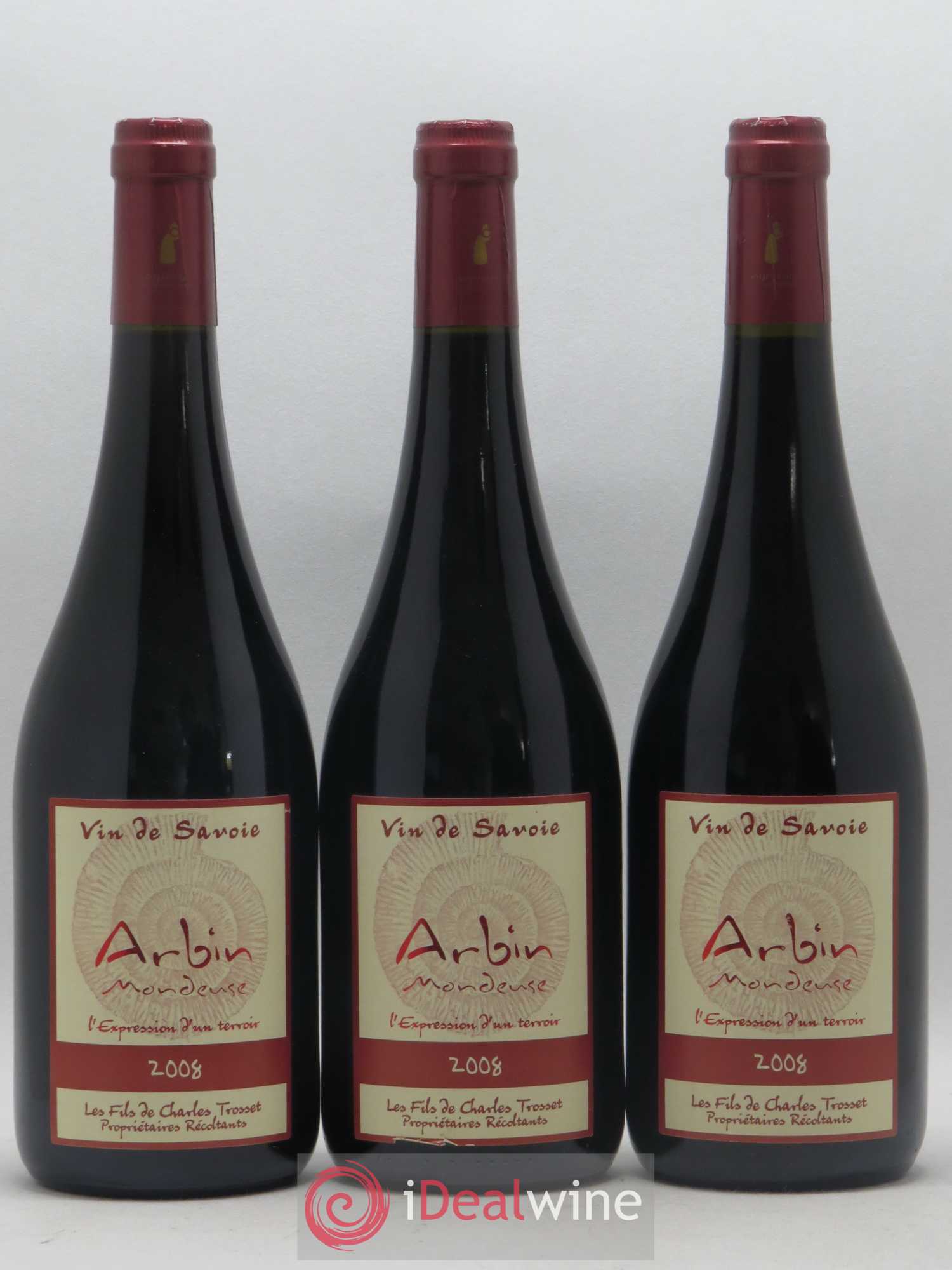 Vin de Savoie Arbin Harmonie Trosset 2008 - Lot de 3 bouteilles - 0