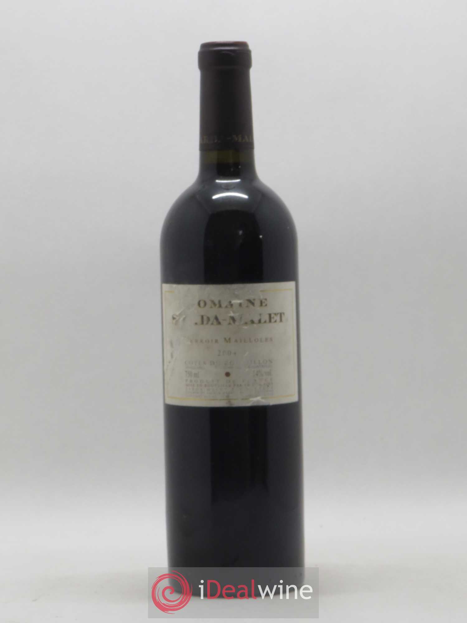 Côtes du Roussillon Domaine Sarda-Malet Terroir de Mailloles Jérôme Malet 2004 - Lot de 1 bouteille - 0