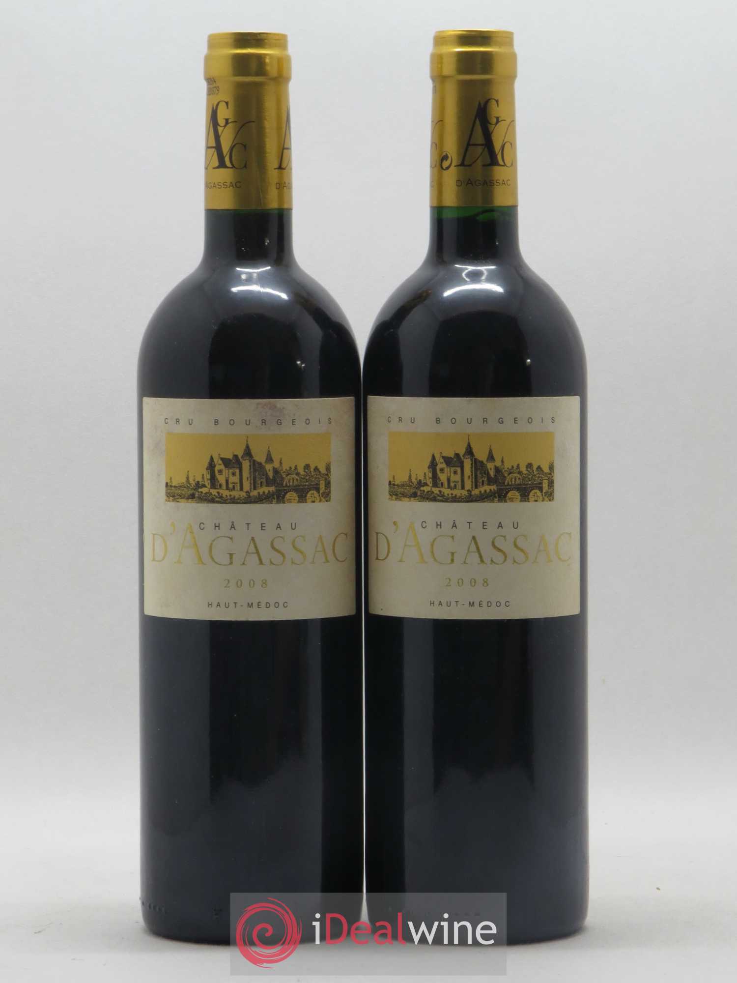 Château d' Agassac Cru Bourgeois 2008 - Lot de 2 bouteilles - 0