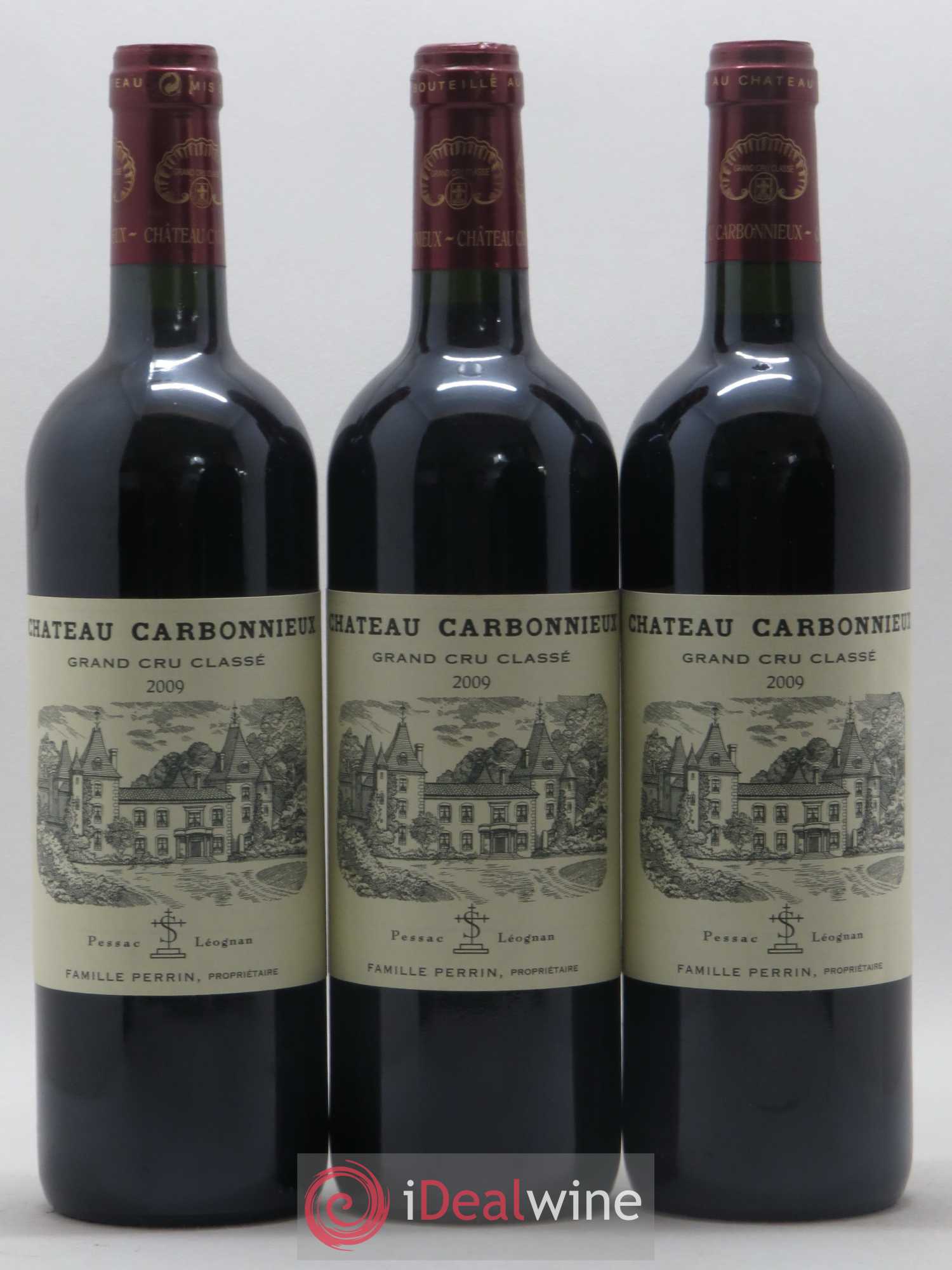 Château Carbonnieux Cru Classé de Graves 2009 - Lot de 3 bouteilles - 0