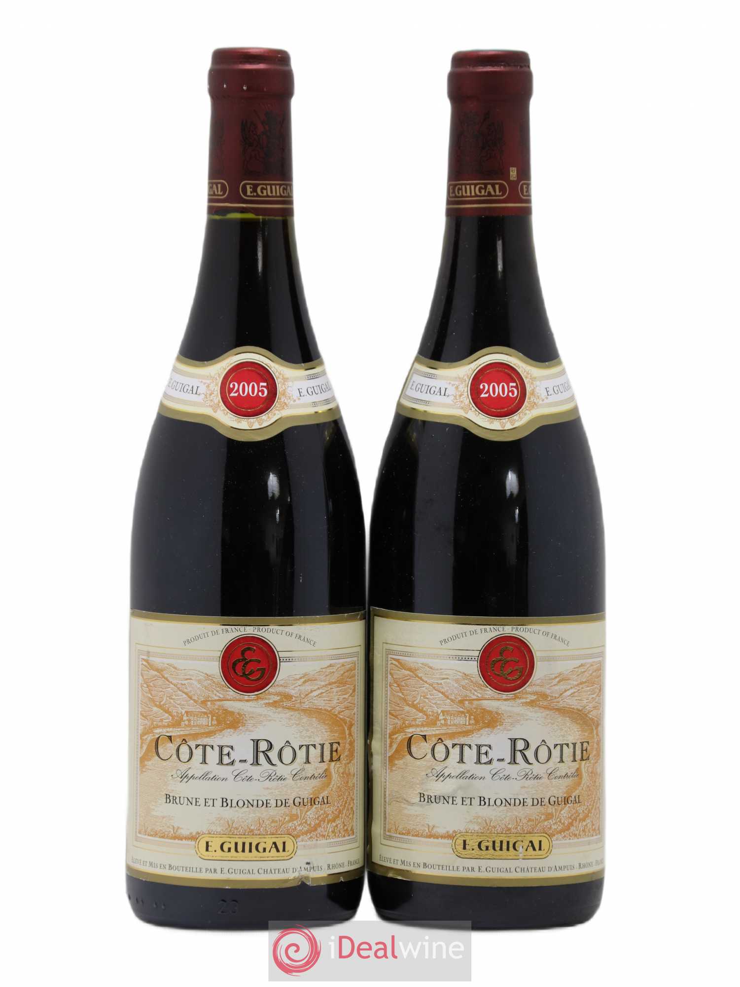 Côte-Rôtie Côtes Brune et Blonde Guigal 2005 - Lot de 2 bouteilles - 0