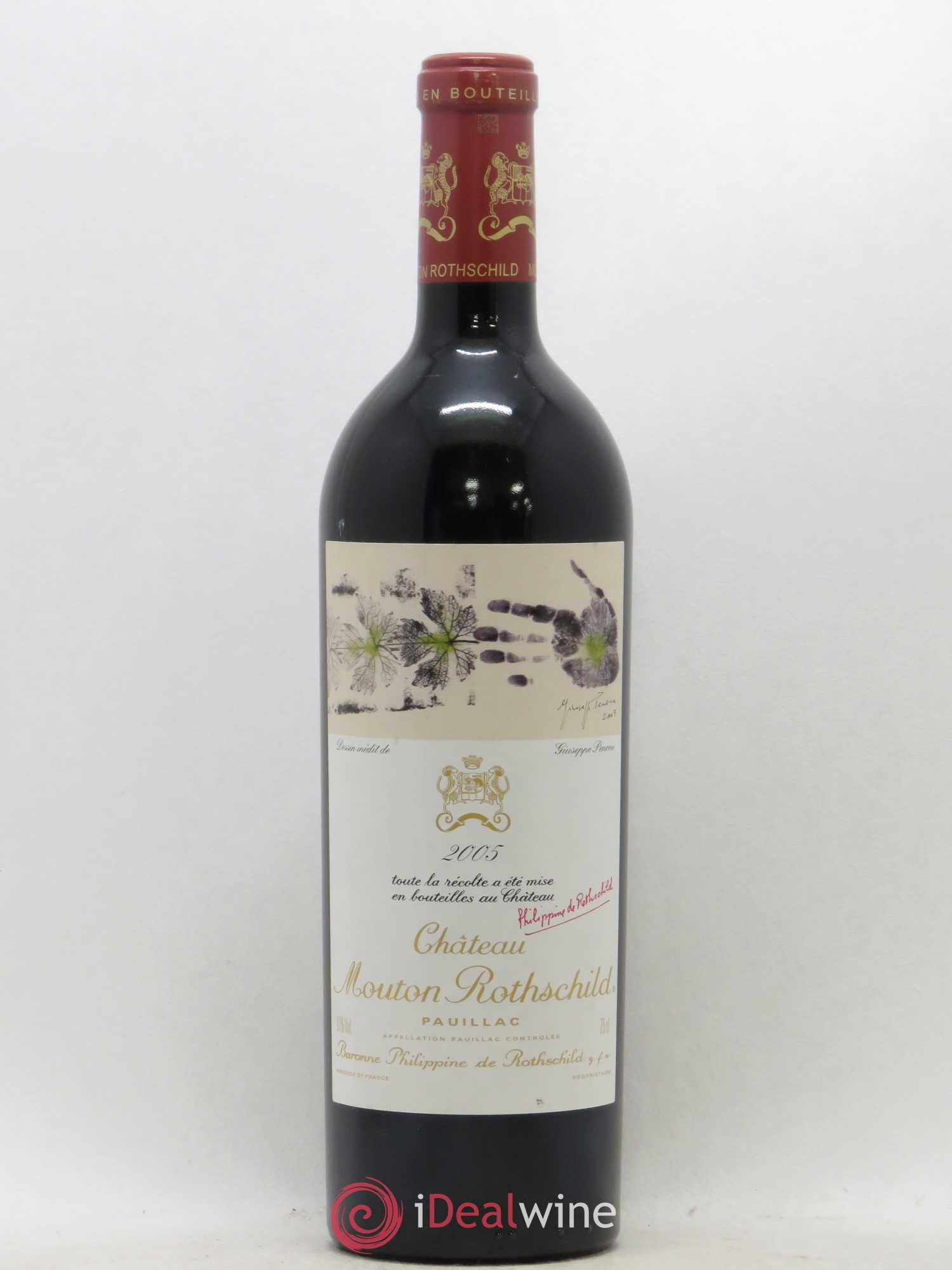 Château Mouton Rothschild 1er Grand Cru Classé 2005 - Lot de 1 bouteille - 0