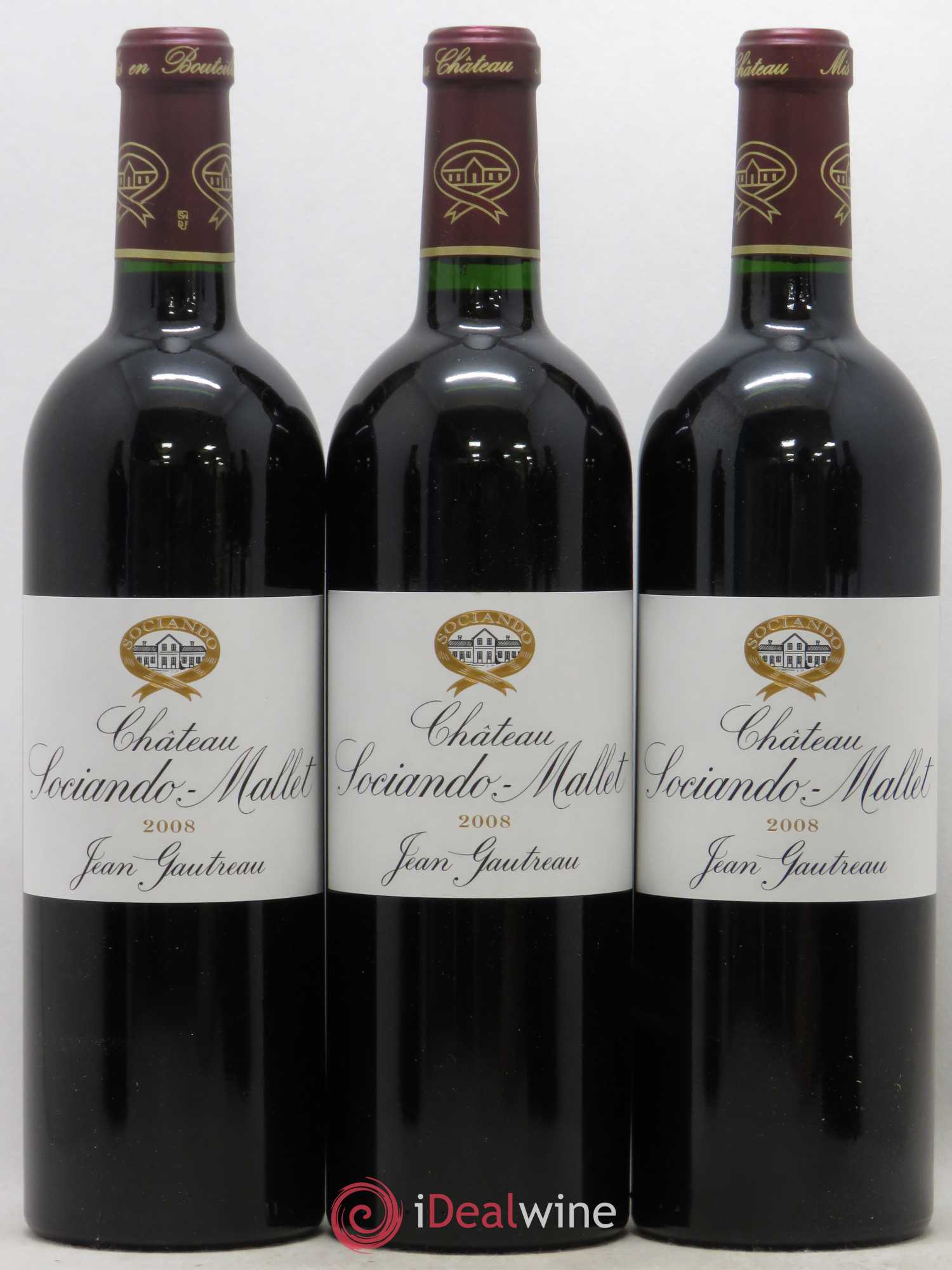 Château Sociando Mallet 2008 - Lot de 6 bouteilles - 1