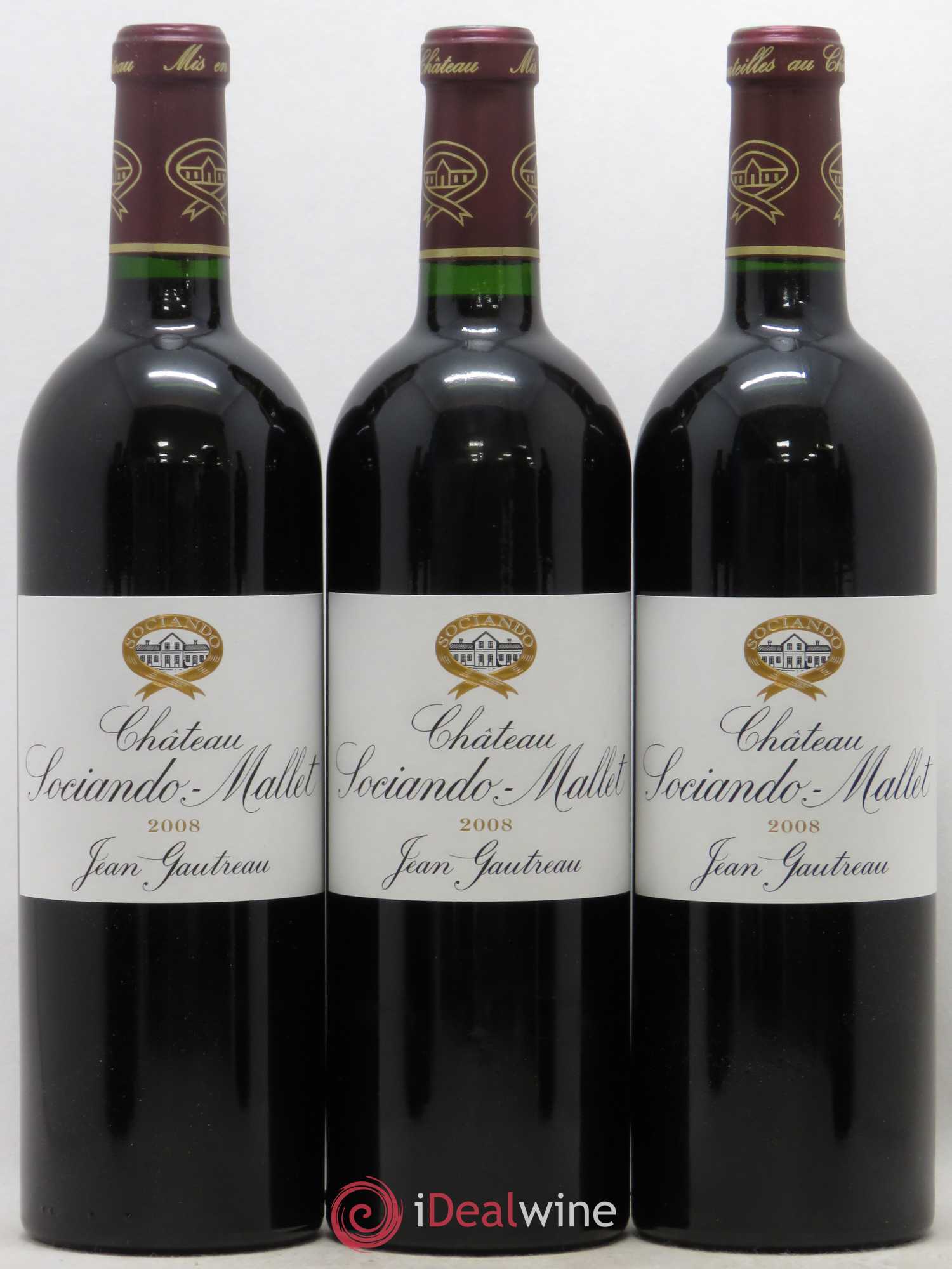 Château Sociando Mallet 2008 - Lot de 6 bouteilles - 2