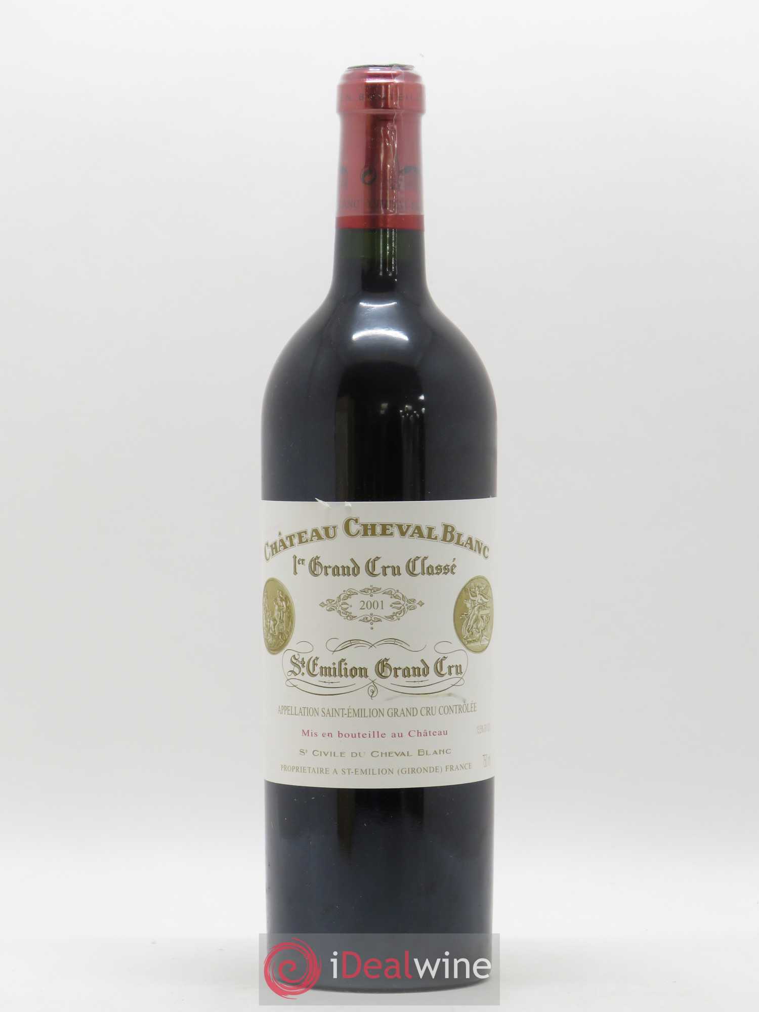 Château Cheval Blanc 1er Grand Cru Classé A 2001 - Lot de 1 bouteille - 0