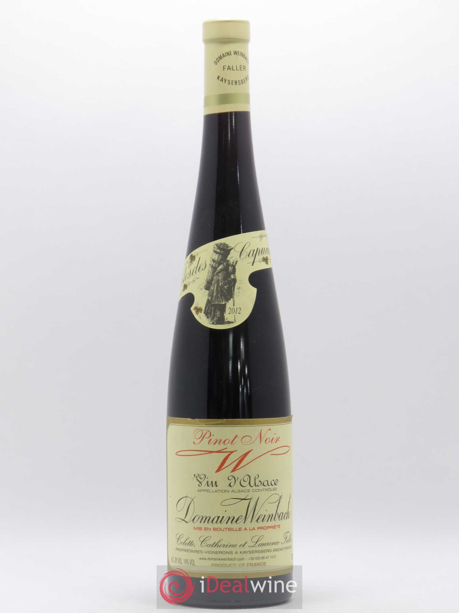 Alsace Pinot Noir Clos des Capucins Weinbach (Domaine) 2012 - Lot de 1 bouteille - 0
