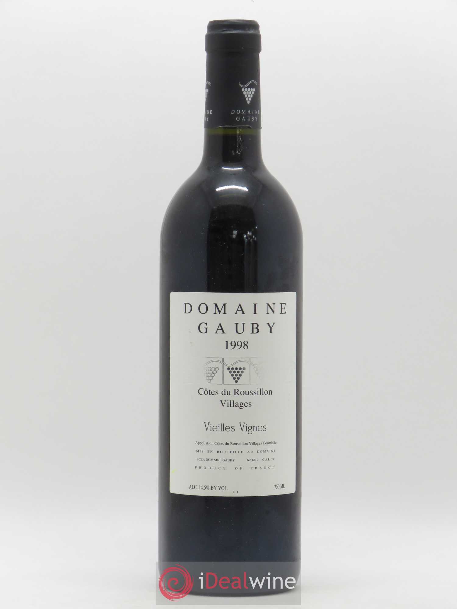 Côtes du Roussillon Villages Vieilles vignes Gauby (Domaine) 1998 - Lot de 1 bouteille - 0