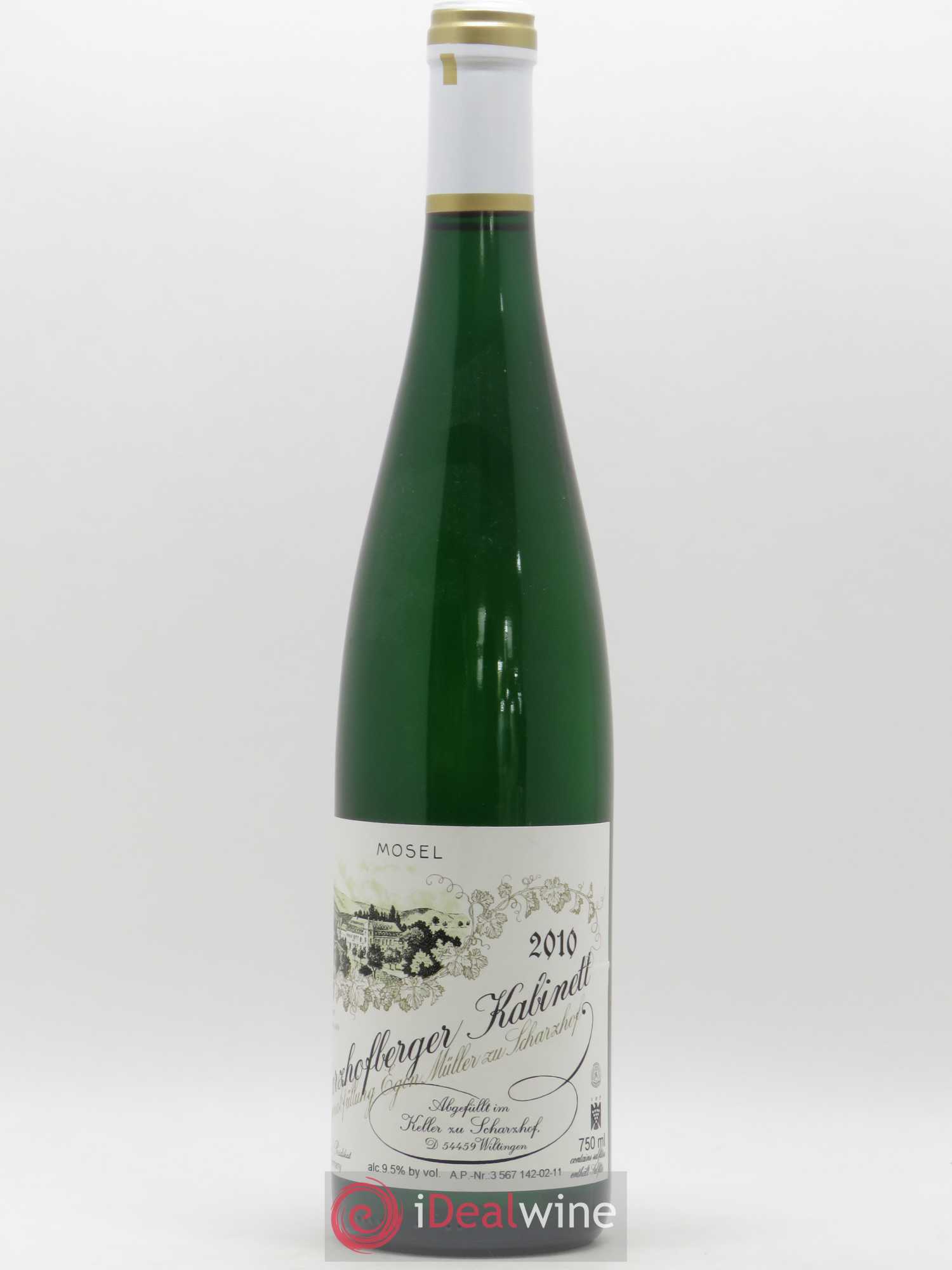 Riesling Scharzhofberger Kabinett Egon Muller 2010 - Lot de 1 bouteille - 1