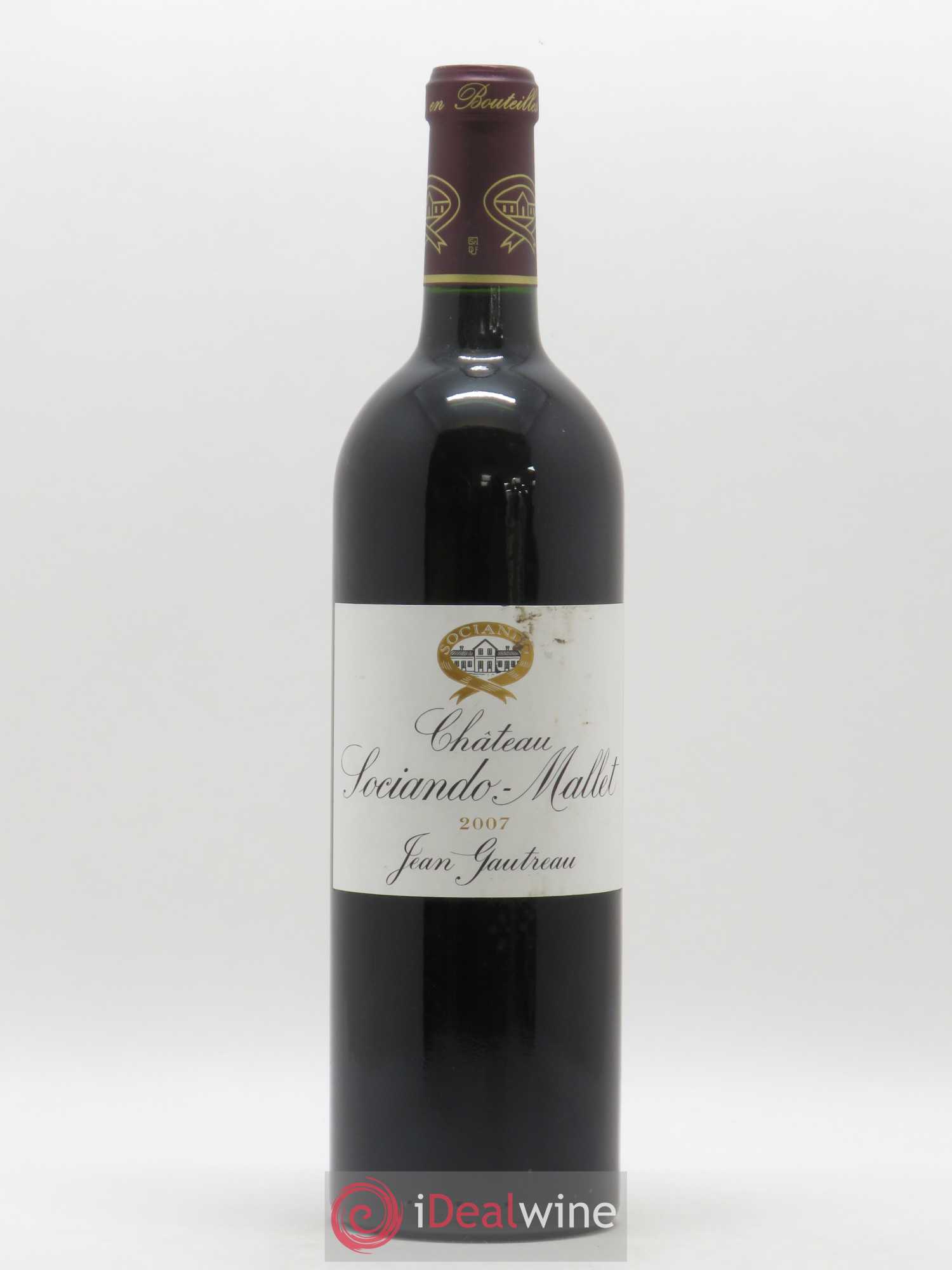 Château Sociando Mallet 2007 - Lot de 1 bouteille - 0