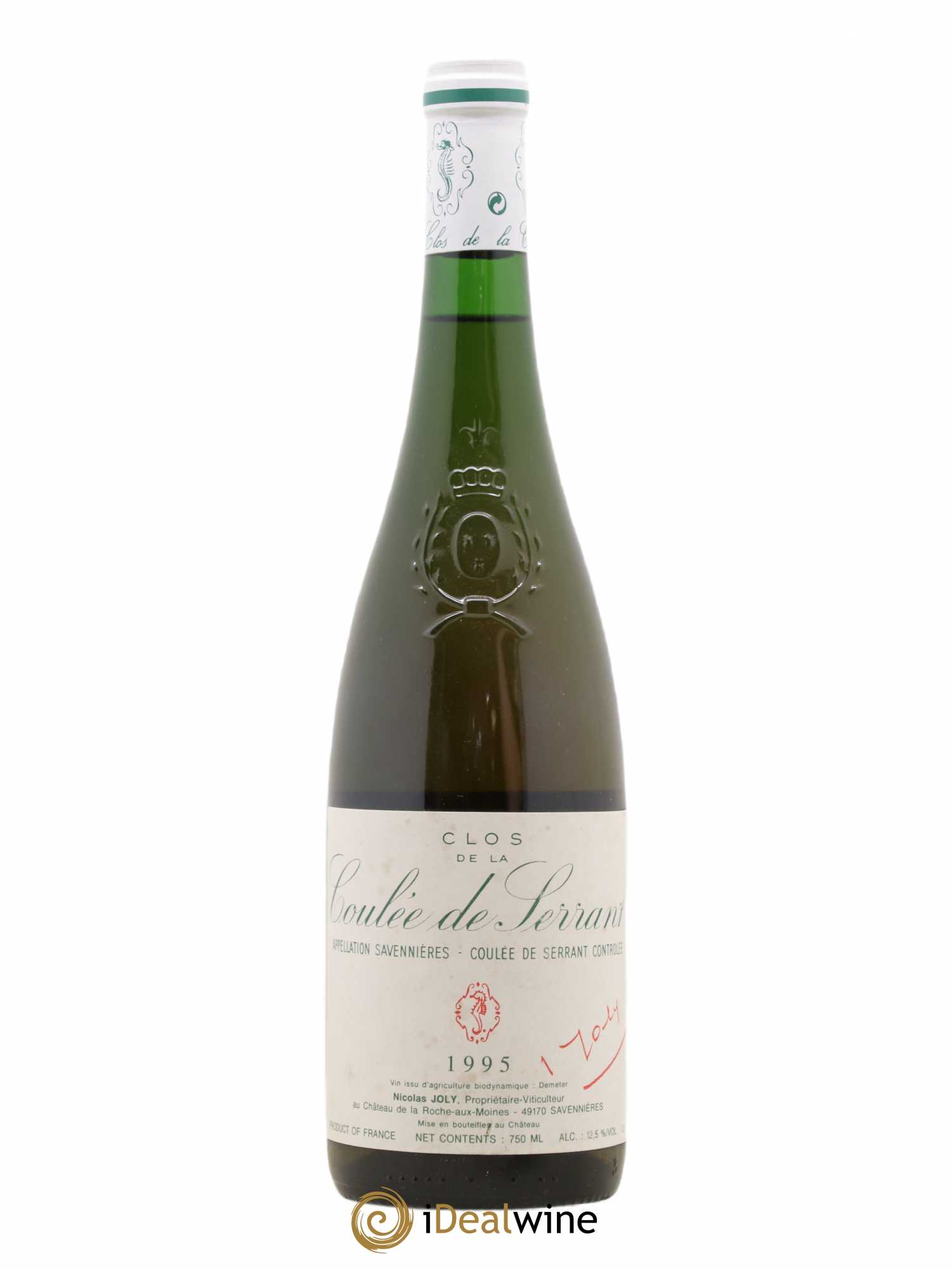 Savennières Clos de la Coulée de Serrant Vignobles de la Coulée de Serrant - Nicolas Joly 1995 - Lot de 1 bouteille - 0