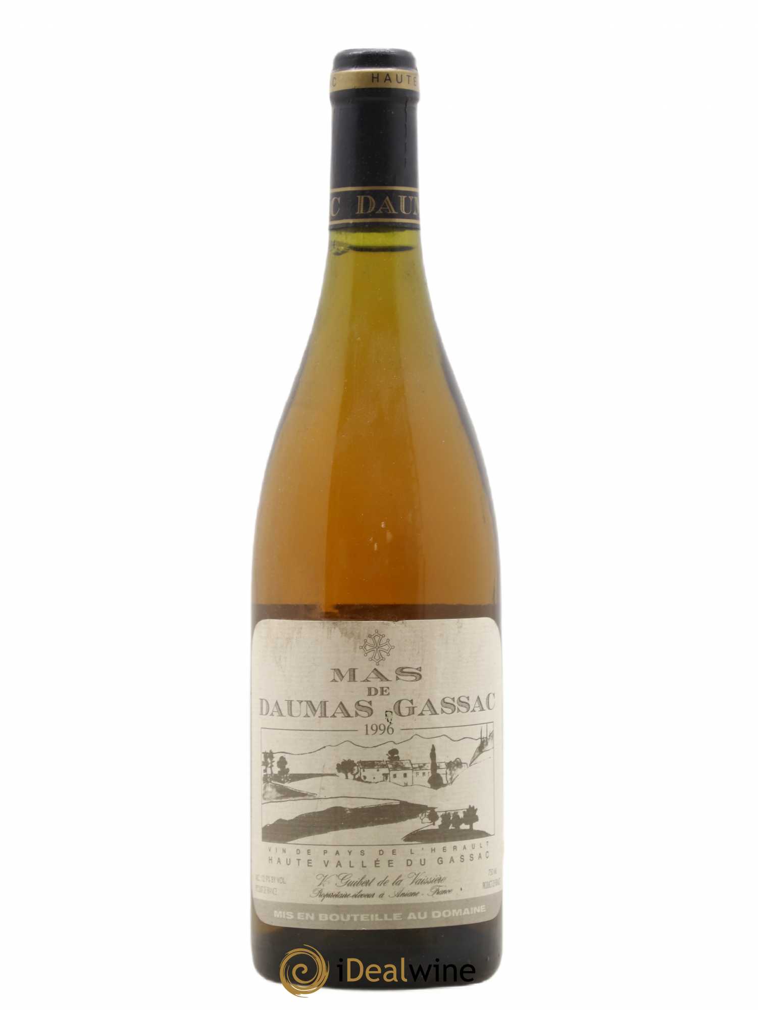 Saint-Guilhem-le-Désert - Cité d'Aniane Mas Daumas Gassac Famille Guibert de La Vaissière (sans prix de réserve) 1996 - Lot de 1 bouteille - 0