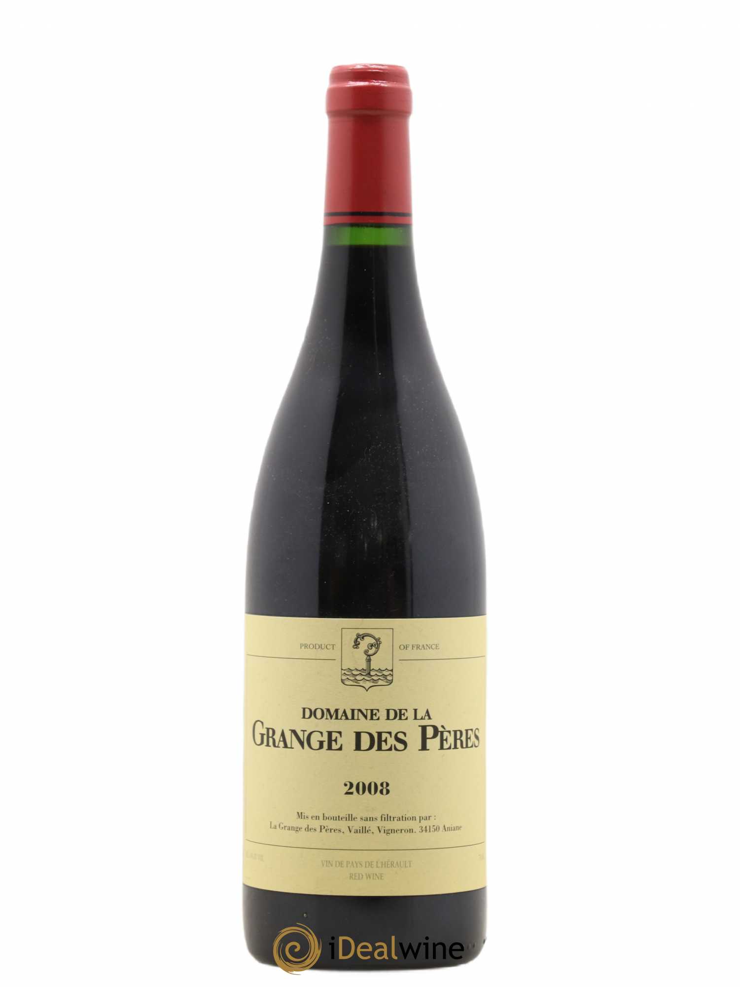 Pays d'Hérault Grange des Pères Laurent Vaillé 2008 - Lot de 1 bouteille - 0