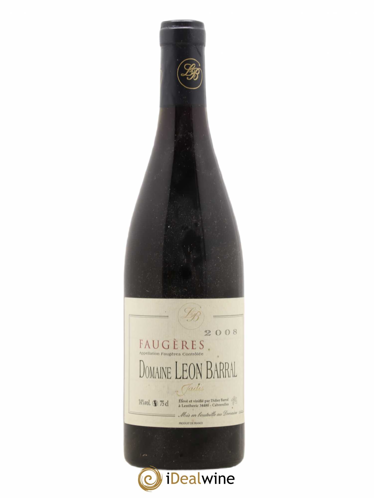 Faugères Jadis Domaine Léon Barral (sans prix de réserve) 2008 - Lot de 1 bouteille - 0