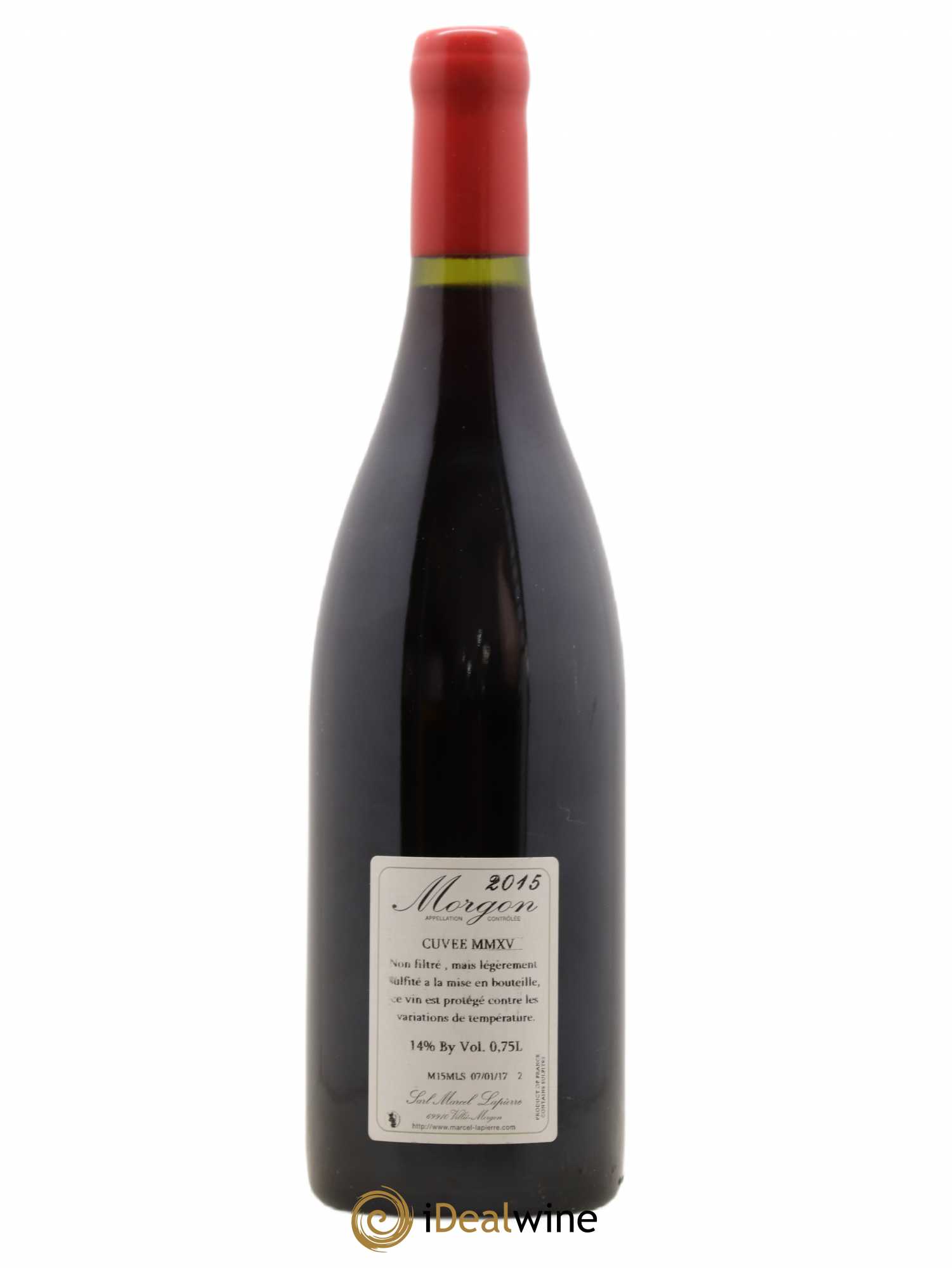 Morgon Cuvée Marcel Lapierre Marcel Lapierre (Domaine) 2015 - Lot de 1 bouteille - 1
