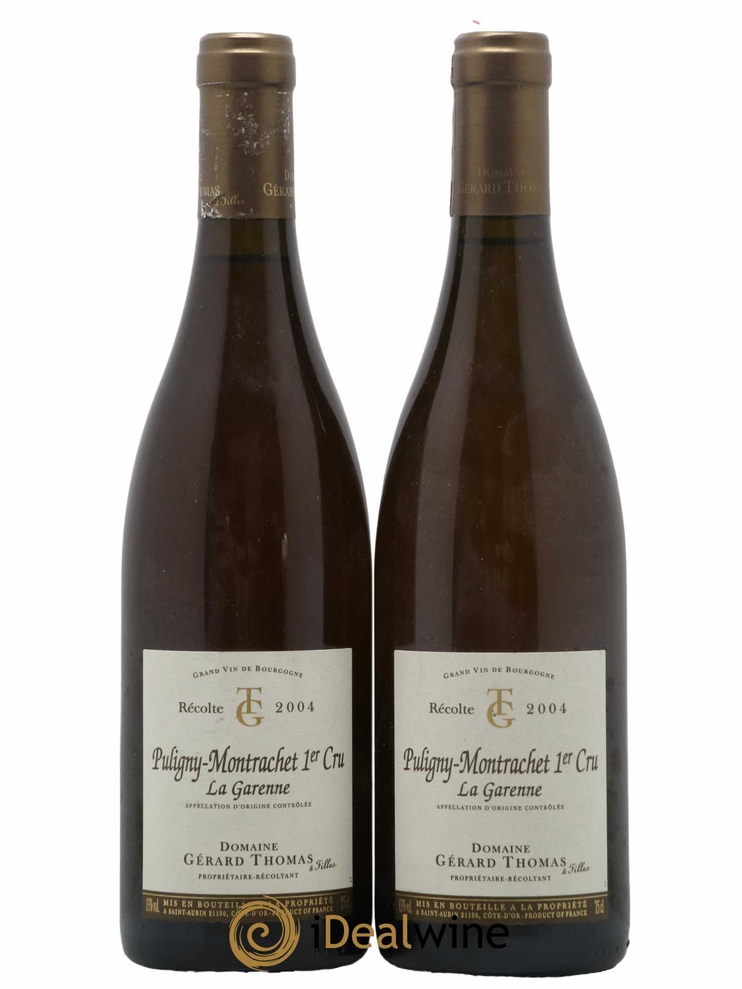 Puligny-Montrachet 1er Cru La Garenne Gérard Thomas 2004 - Lot de 2 bouteilles - 0