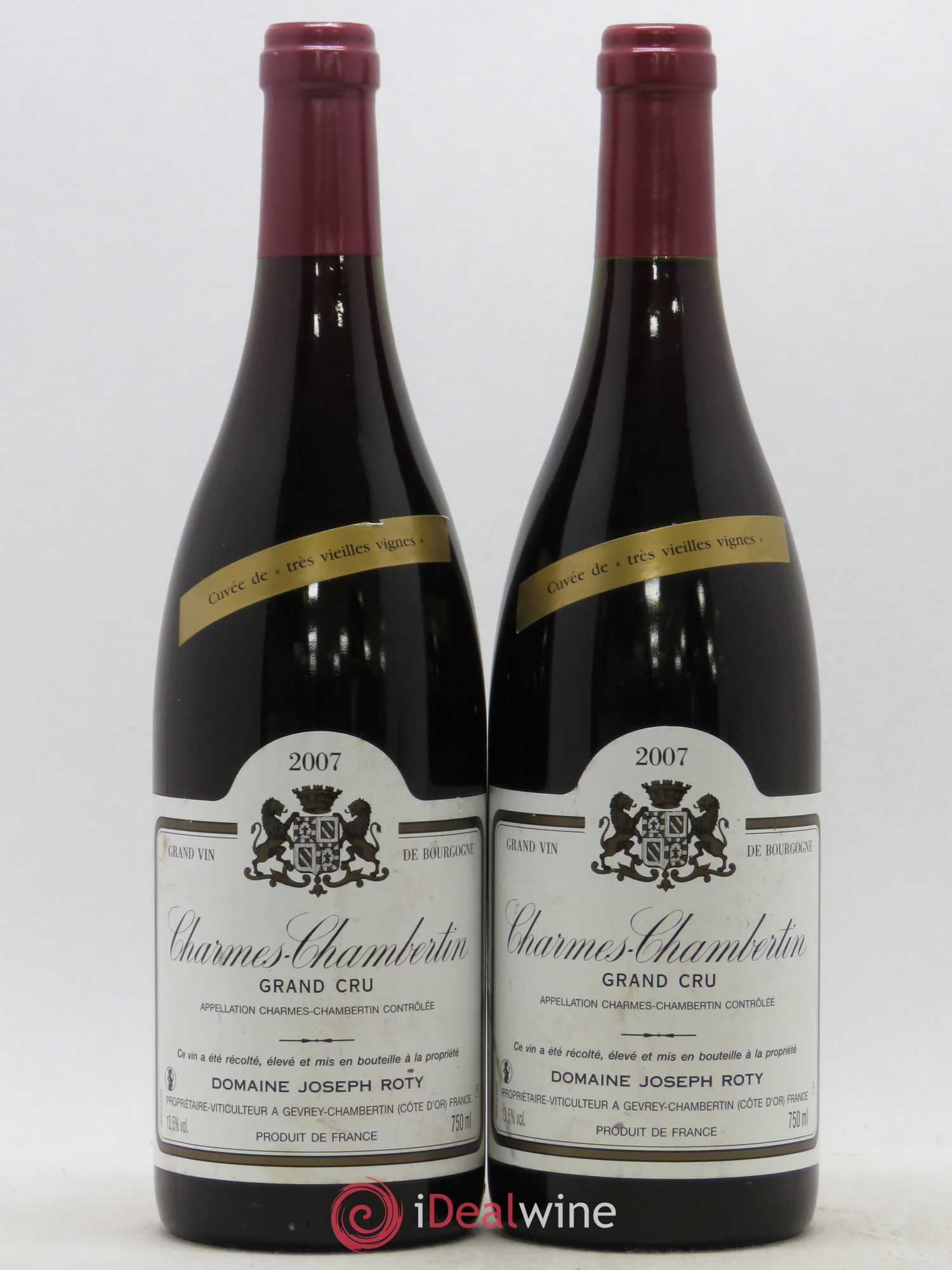 Charmes-Chambertin Grand Cru Joseph Roty (Domaine) Très vieilles vignes 2007 - Posten von 2 Flaschen - 0