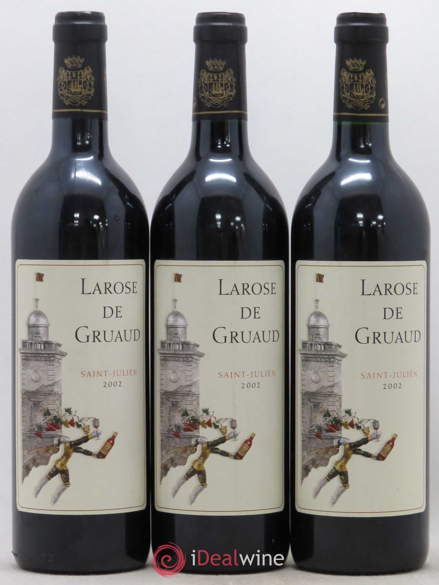 Larose de Gruaud Second Vin 2002 - Lot de 3 bouteilles - 0