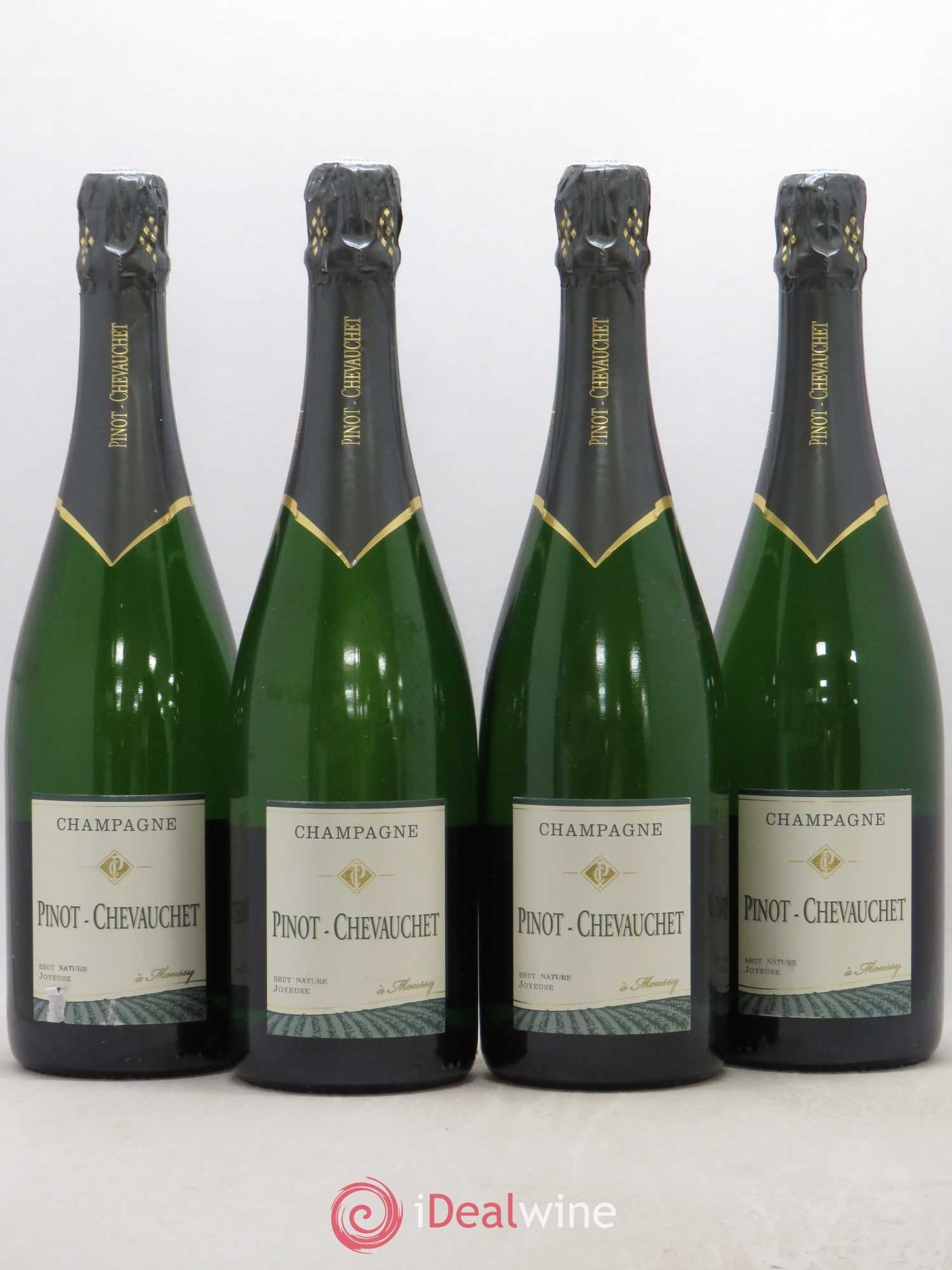 Champagne Brut Nature Joyeuse Pinot Chevauchet - Posten von 4 Flaschen - 0
