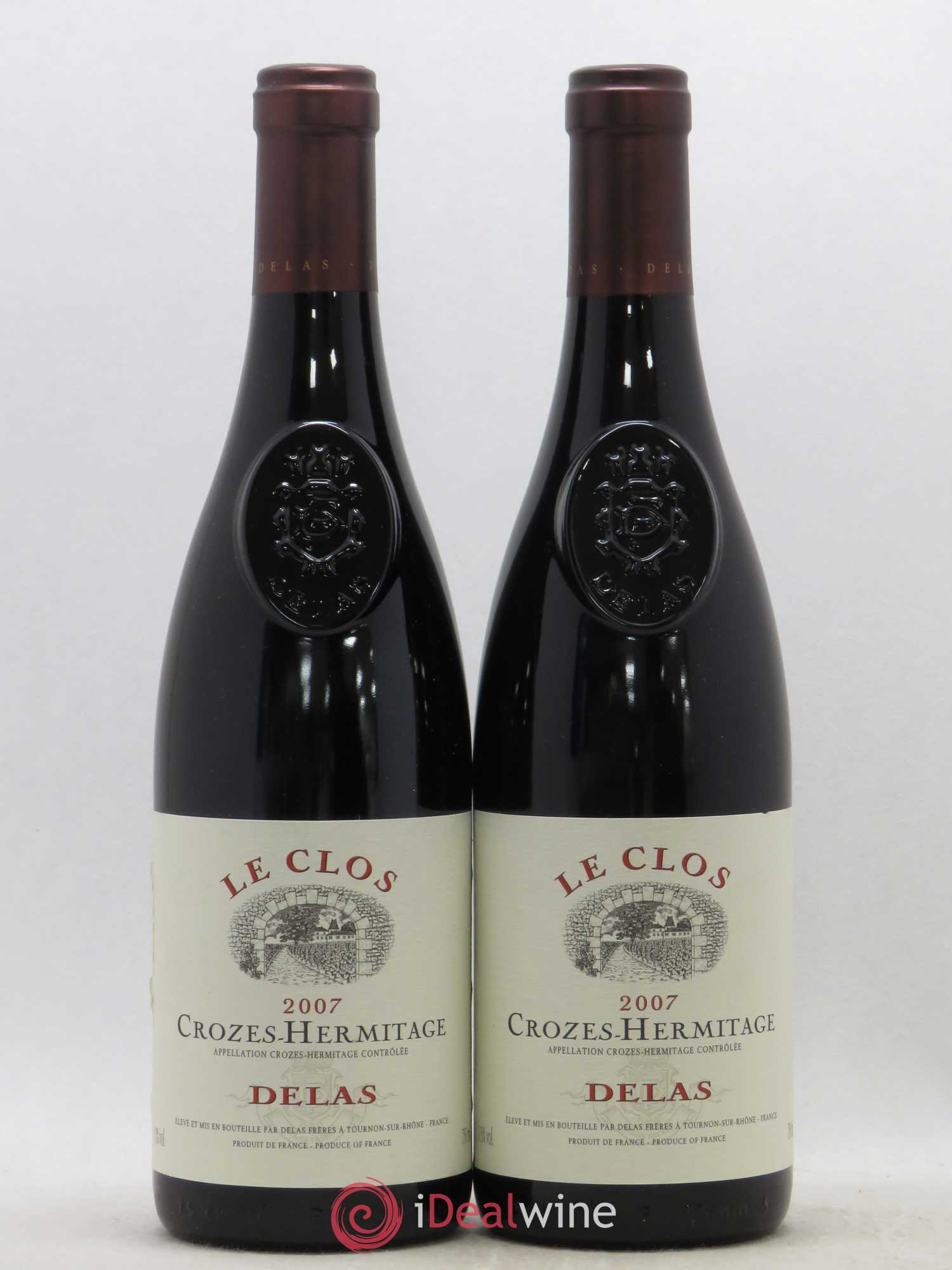 Crozes-Hermitage Le Clos Delas Frères 2007 - Lot de 2 bouteilles - 0