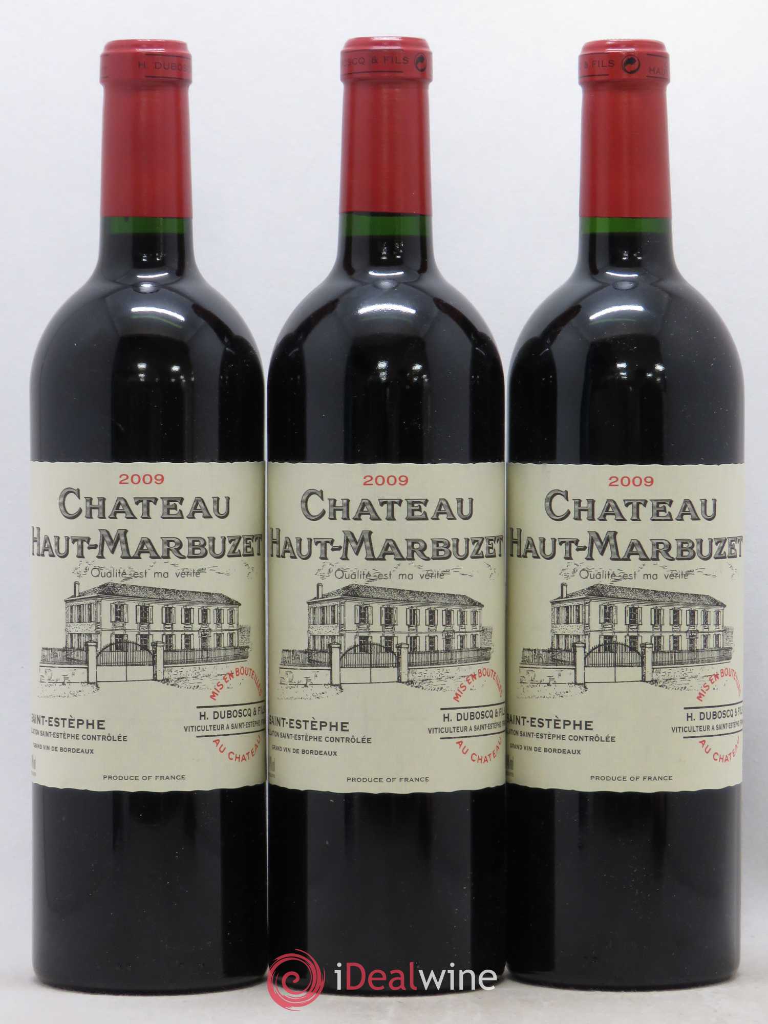 Château Haut Marbuzet 2009 - Lot de 3 bouteilles - 0