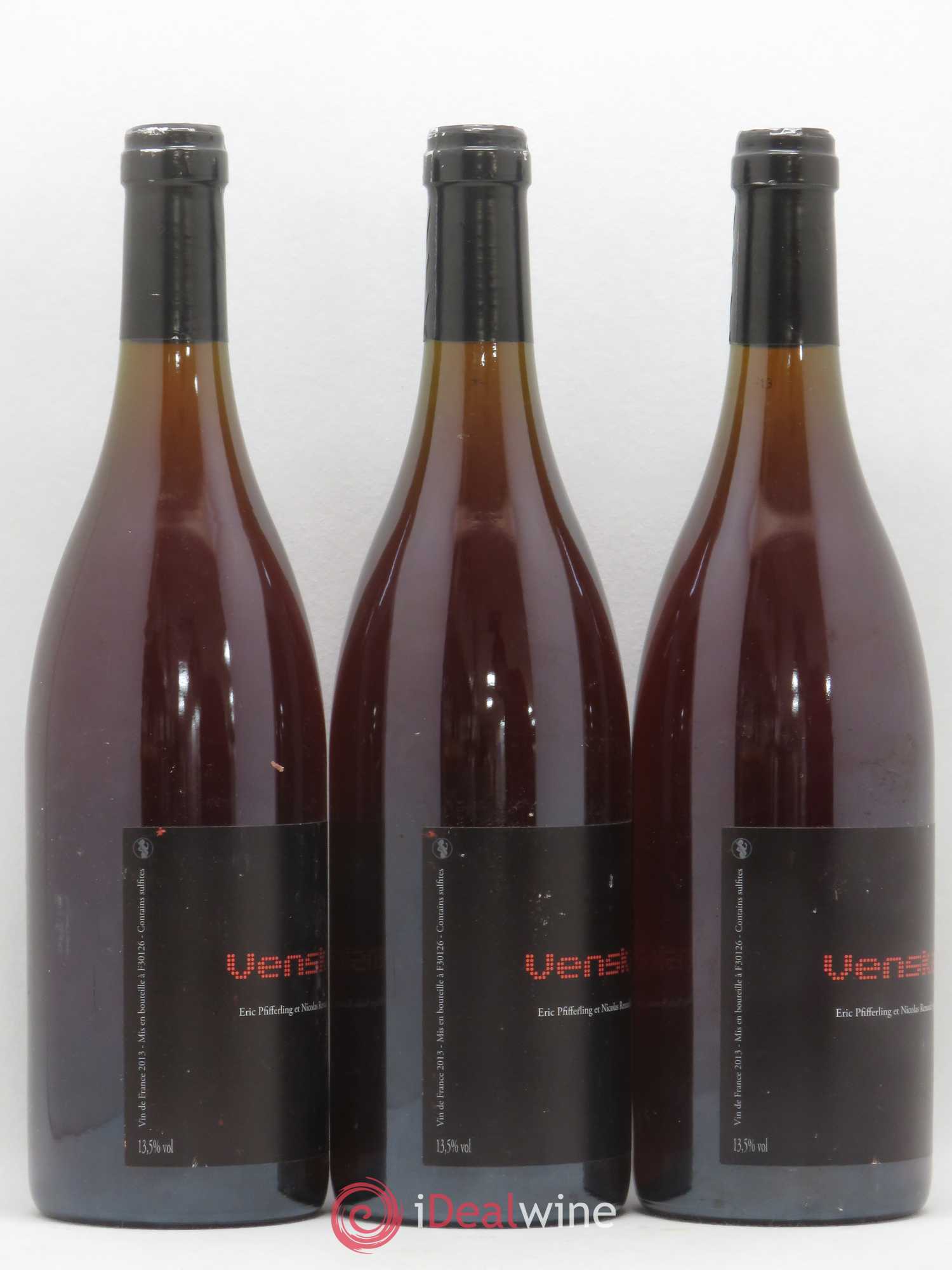 Vin de France Eric Pfifferling et Nicolas Renaud Venskab 2013 - Lot of 3 bottles - 1