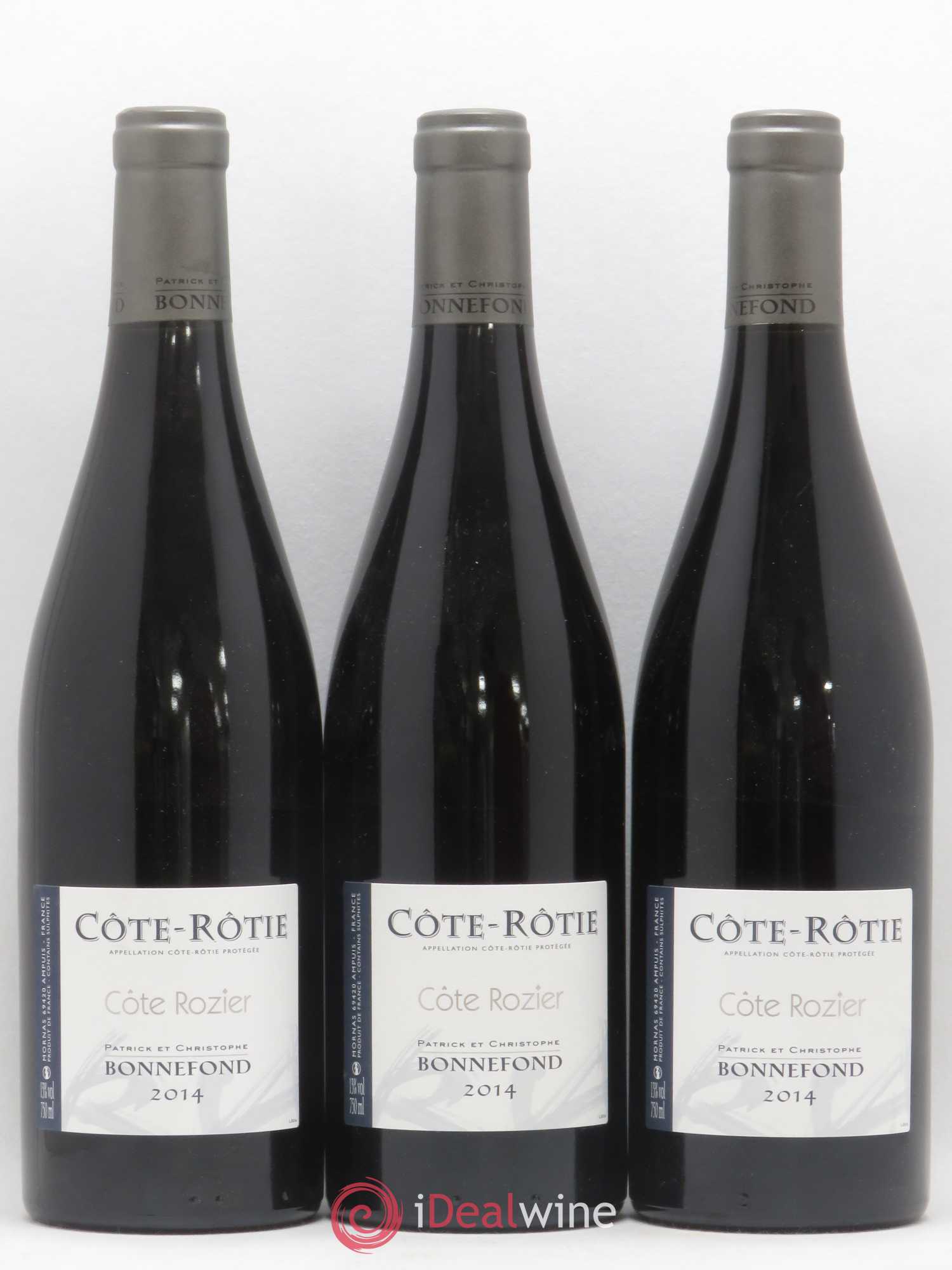 Côte-Rôtie Côte Rozier Domaine Bonnefond 2014 - Lot de 3 bouteilles - 0