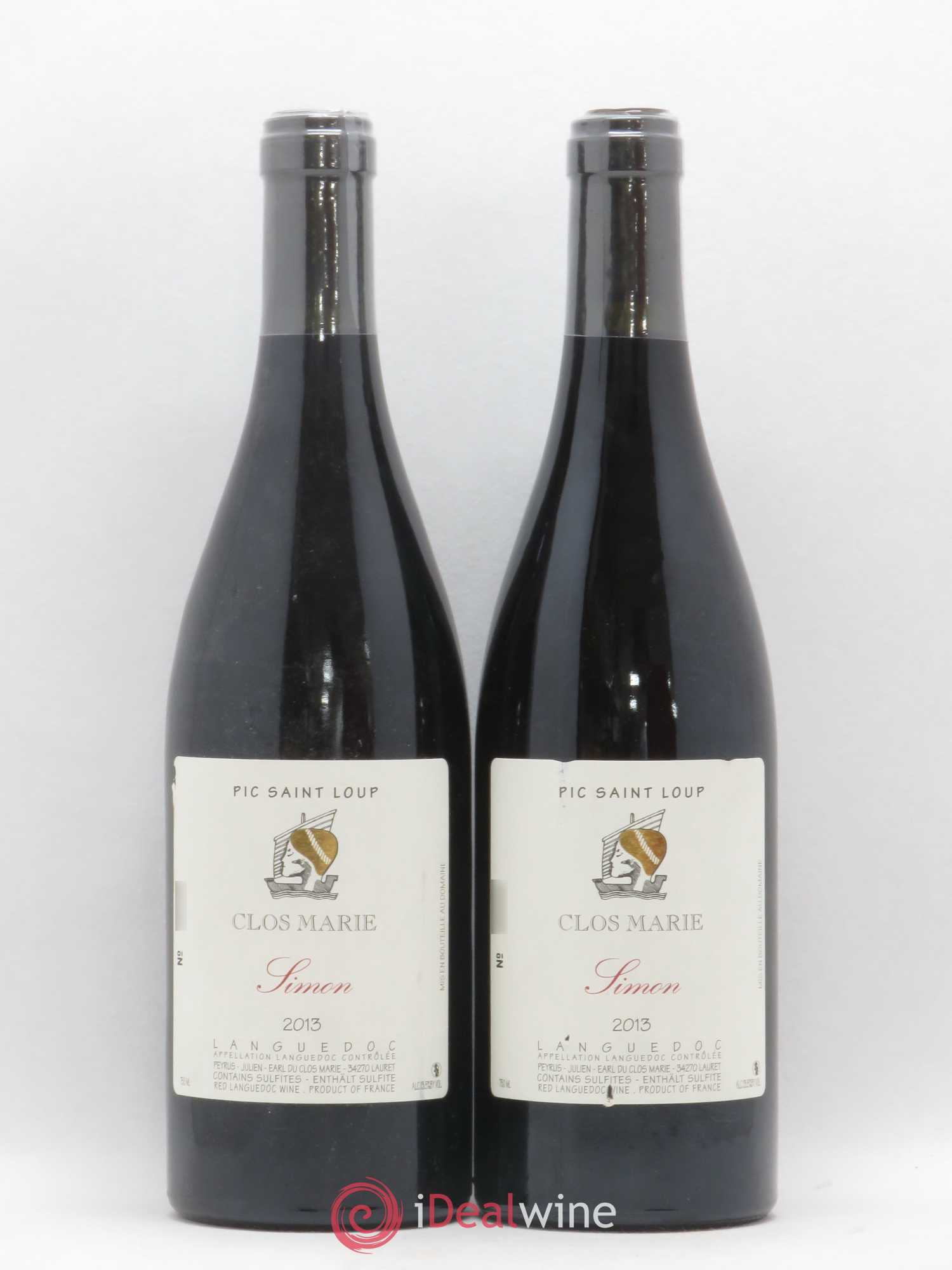 Pic Saint-Loup Clos Marie Cuvée Simon Christophe Peyrus et Françoise Julien 2013 - Lot de 2 bouteilles - 0
