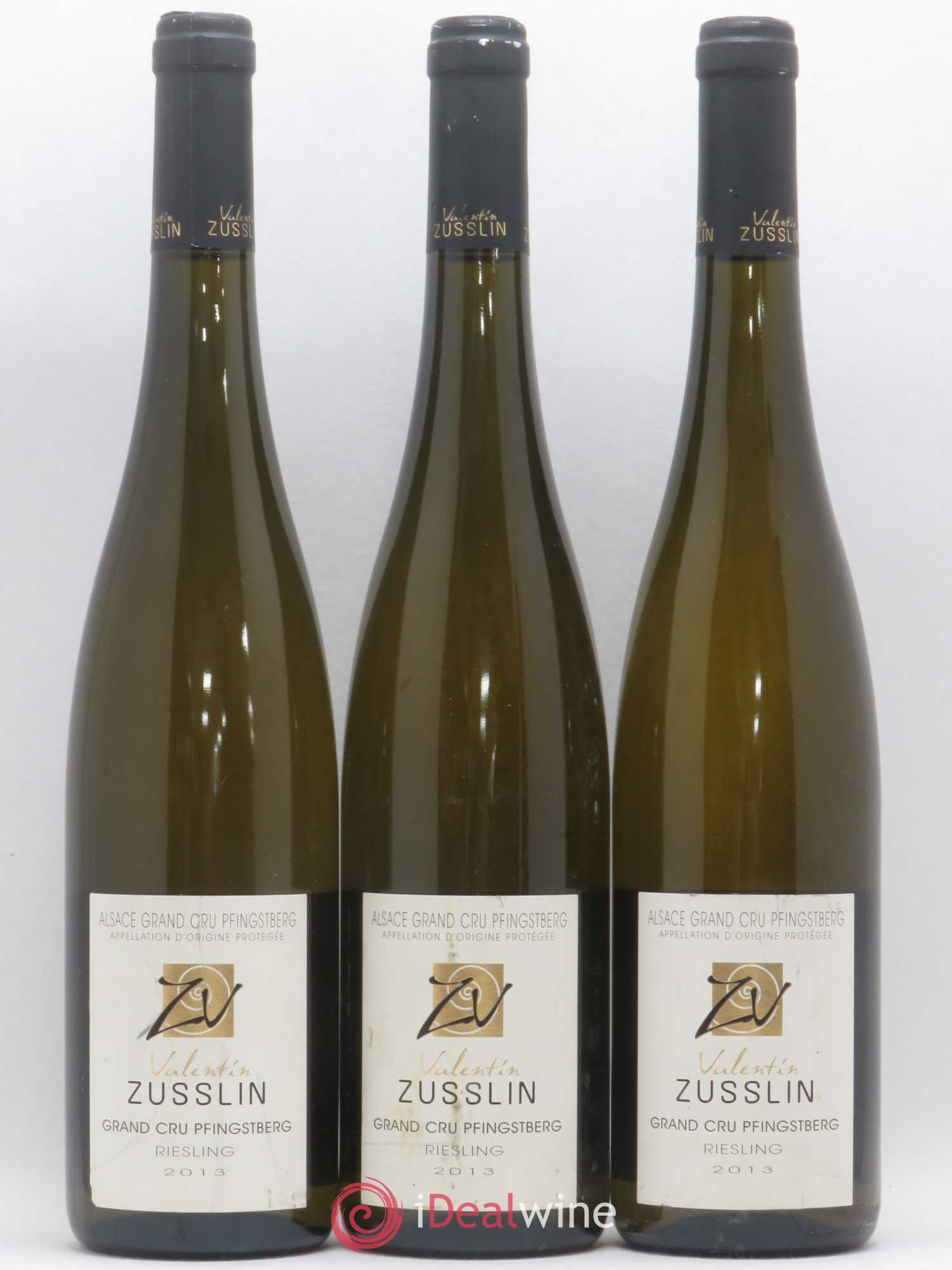 Alsace Riesling Grand Cru Pfingstberg Valentin Zusslin (Domaine) 2013 - Lot de 3 bouteilles - 0