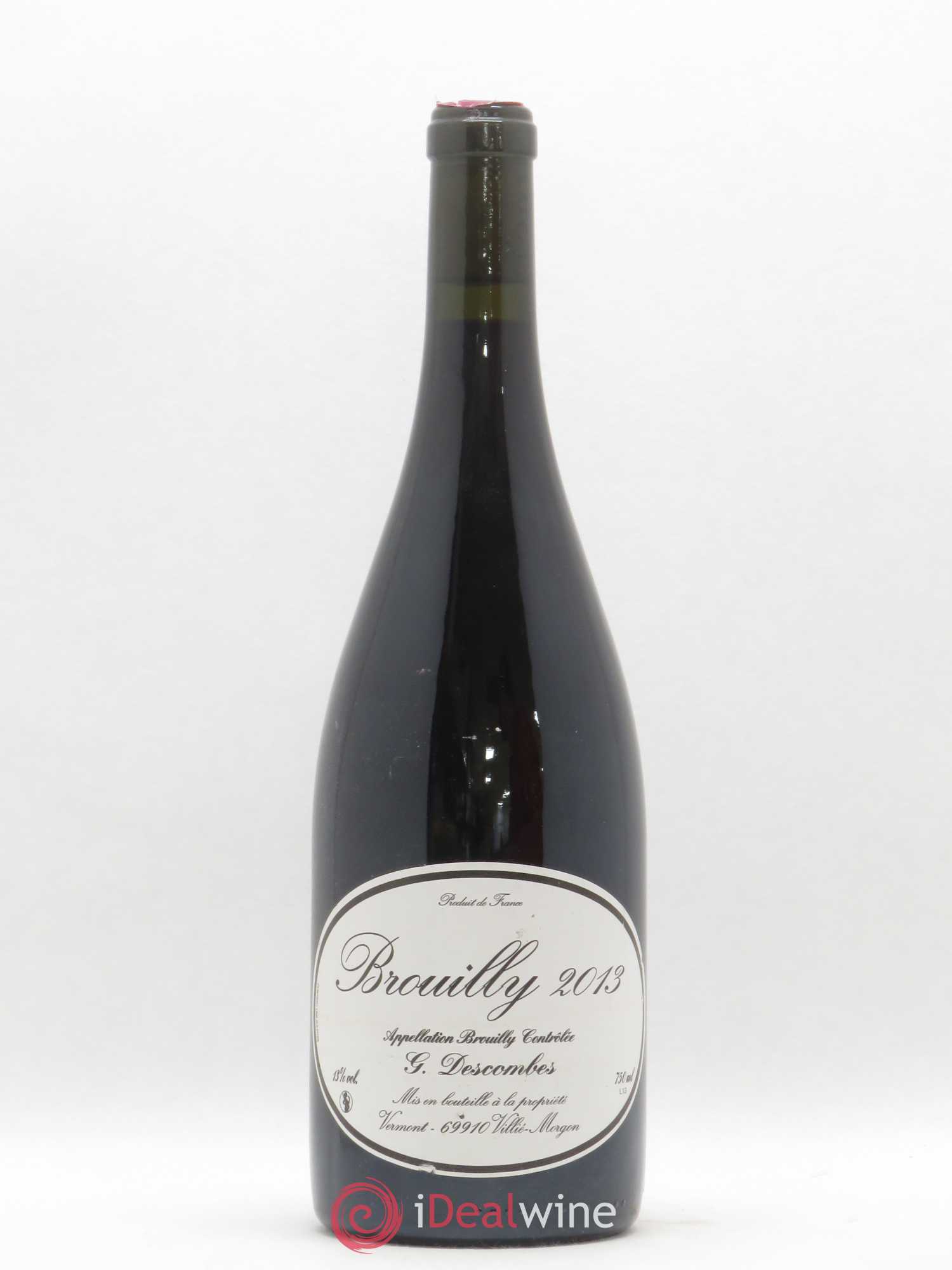 Brouilly Georges Descombes (Domaine) 2013 - Lot de 1 bouteille - 0