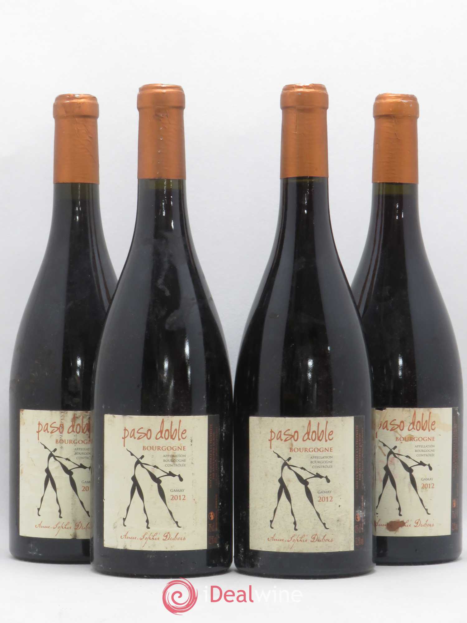 Bourgogne Paso Doble Anne Sophie Desbois 2012 - Posten von 4 Flaschen - 0