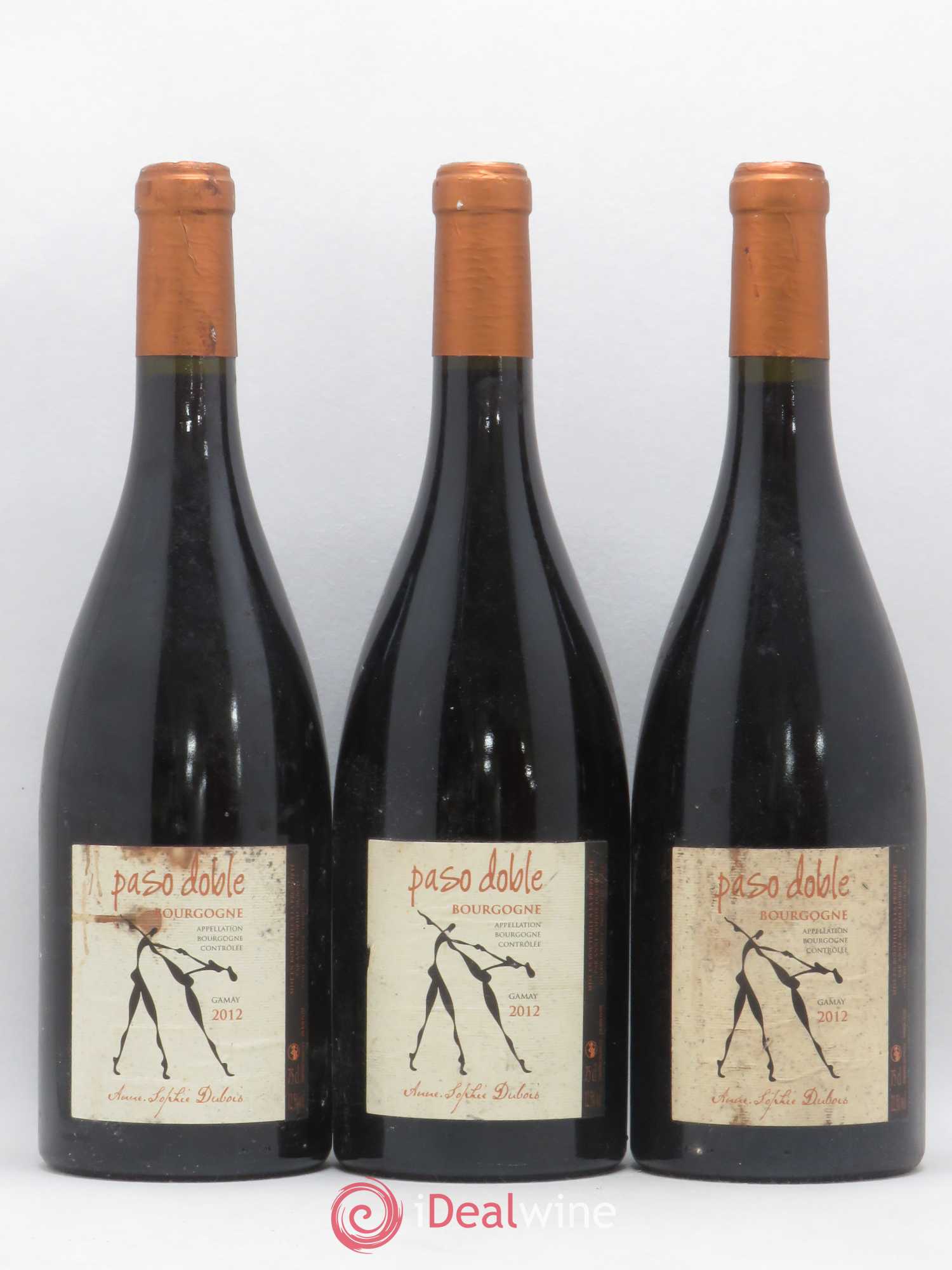 Bourgogne Paso Doble Anne Sophie Desbois 2012 - Posten von 3 Flaschen - 0