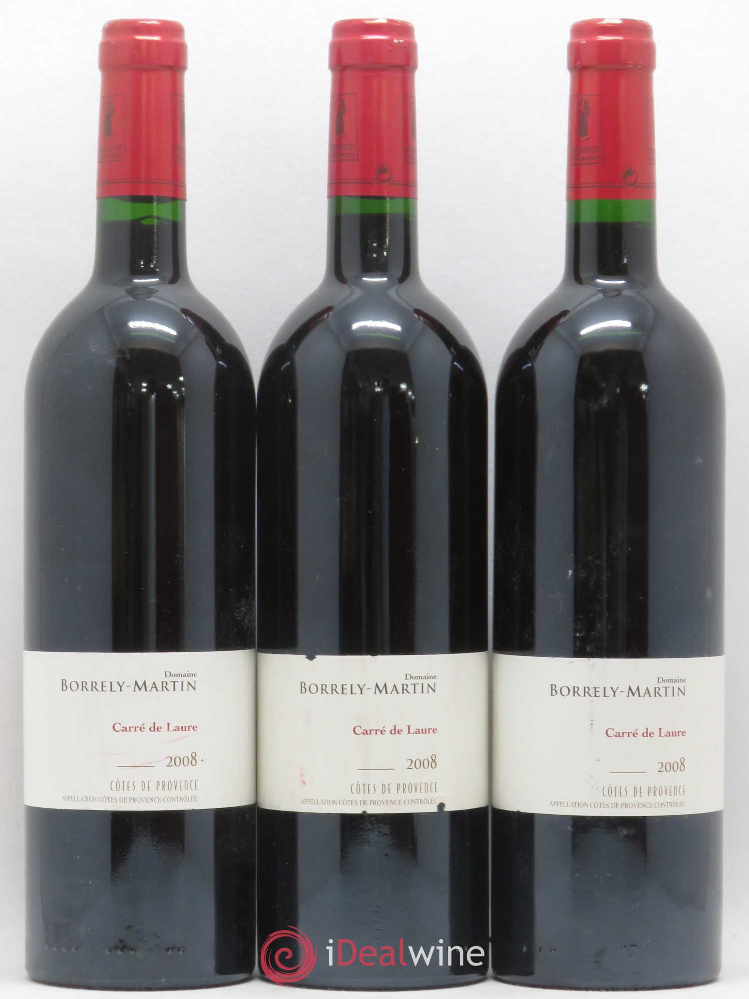 Côtes de Provence Carré de Laure Domaine Borrely Martin 2008 - Posten von 3 Flaschen - 0