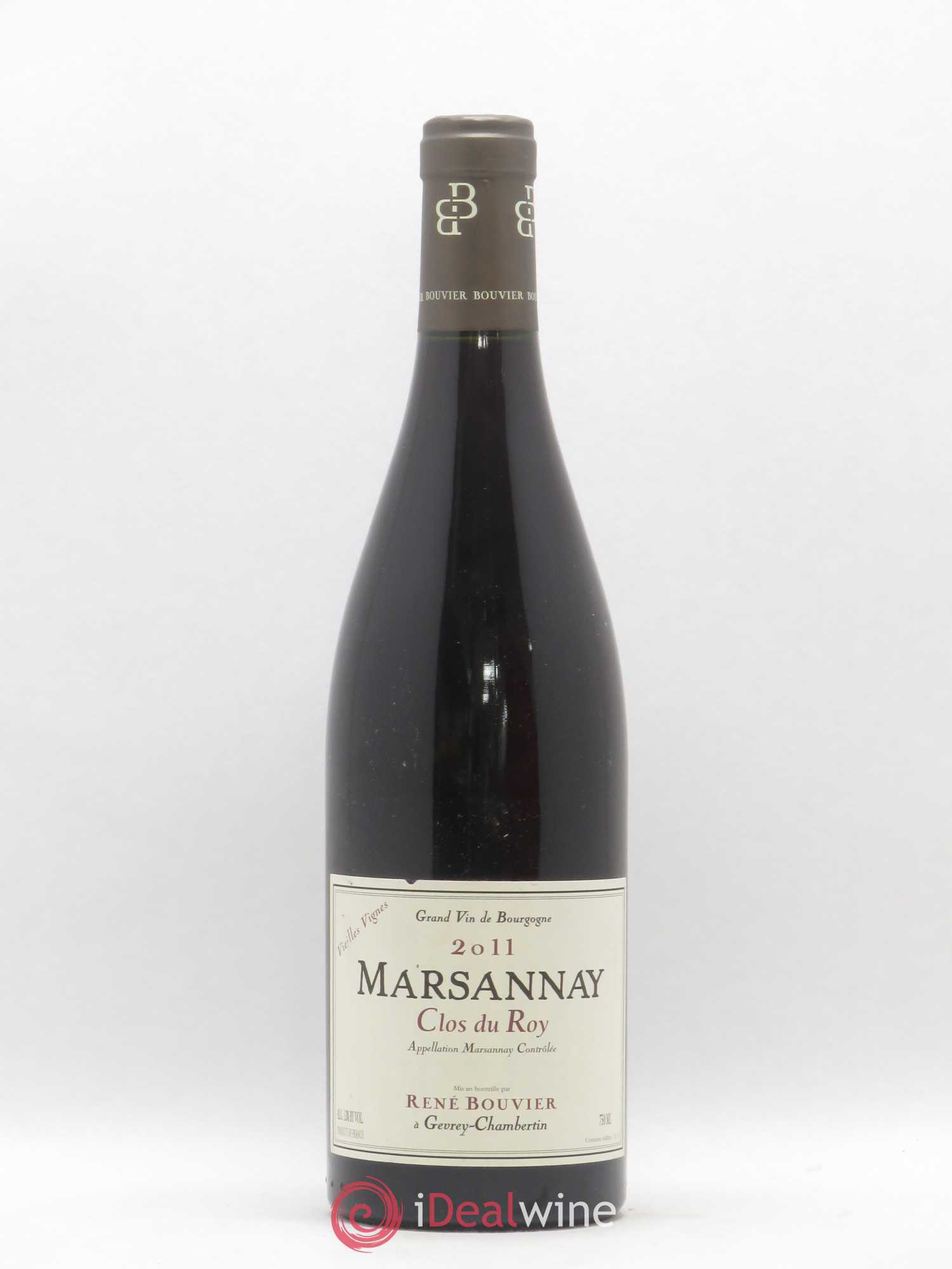 Marsannay Vieilles Vignes Clos du Roy René Bouvier (Domaine) 2011 - Lot de 1 bouteille - 0