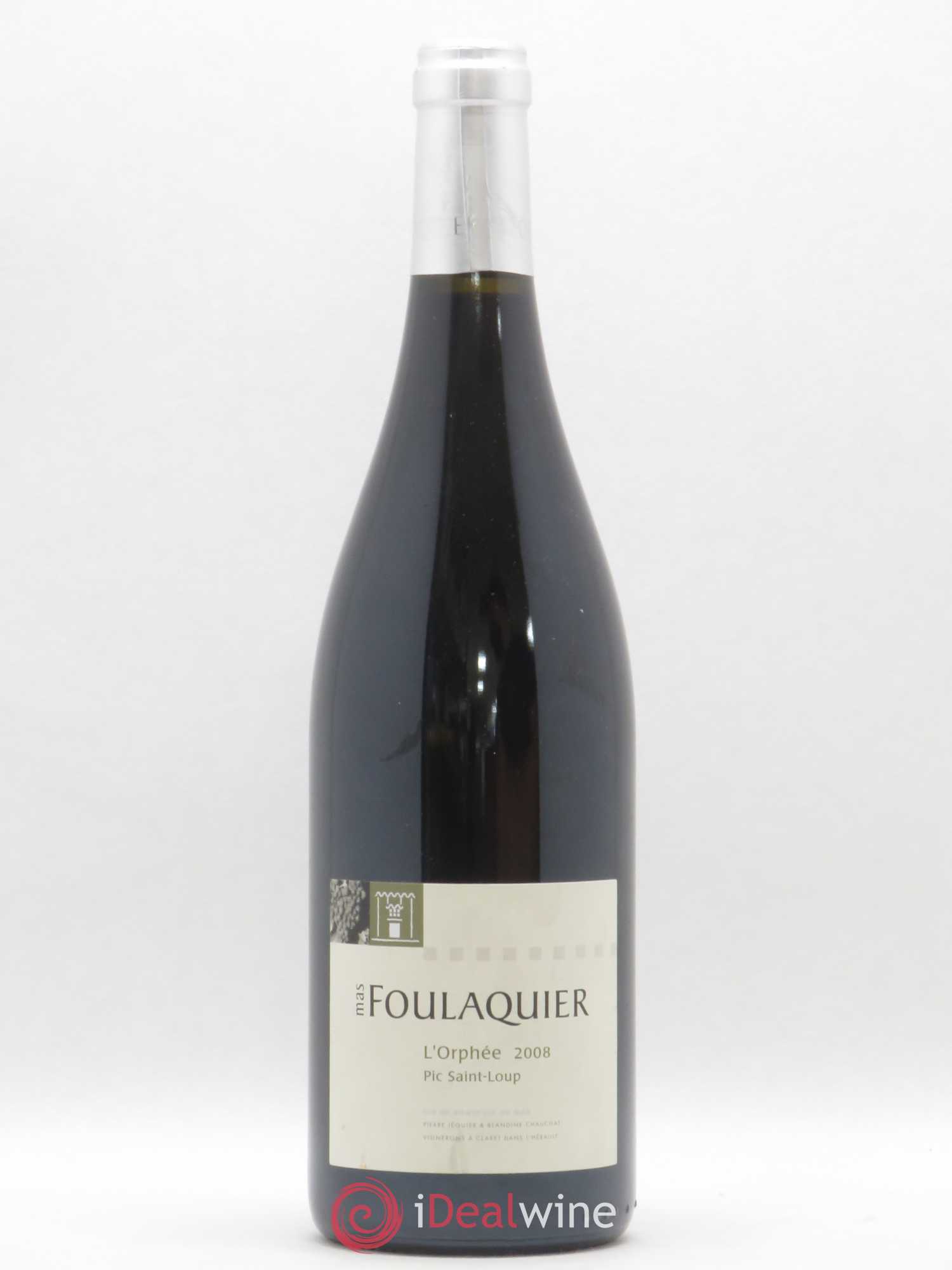 Pic Saint-Loup L'Orphée Mas Foulaquier 2008 - Posten von 1 Flasche - 0
