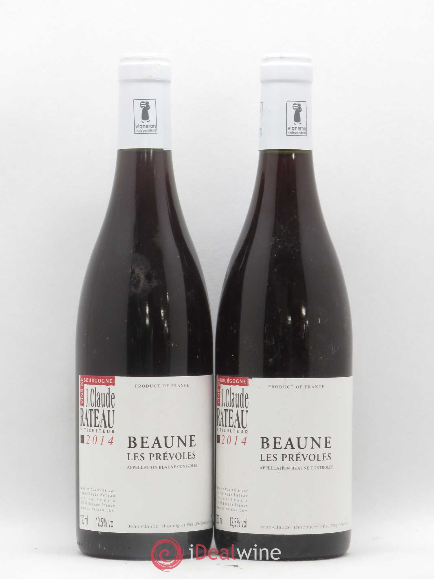 Beaune Les Prevoles Jean Claude Rateau 2014 - Posten von 2 Flaschen - 0