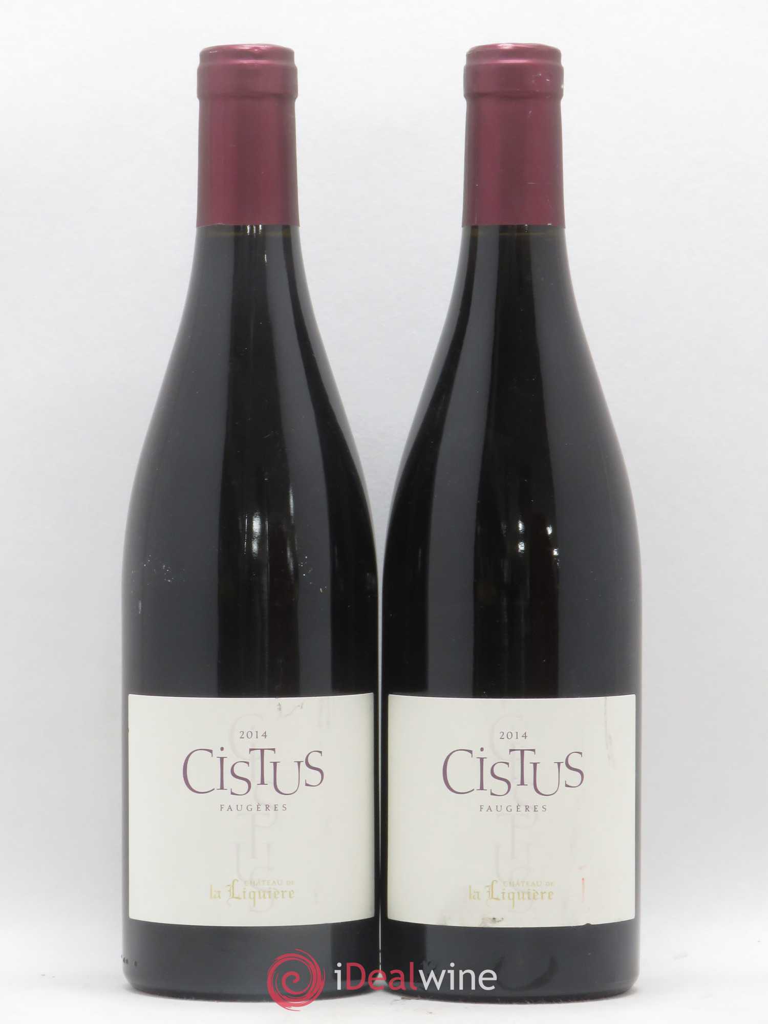 Faugères Château de La Liquière Cistus Famille Vidal 2014 - Lot de 2 bouteilles - 0
