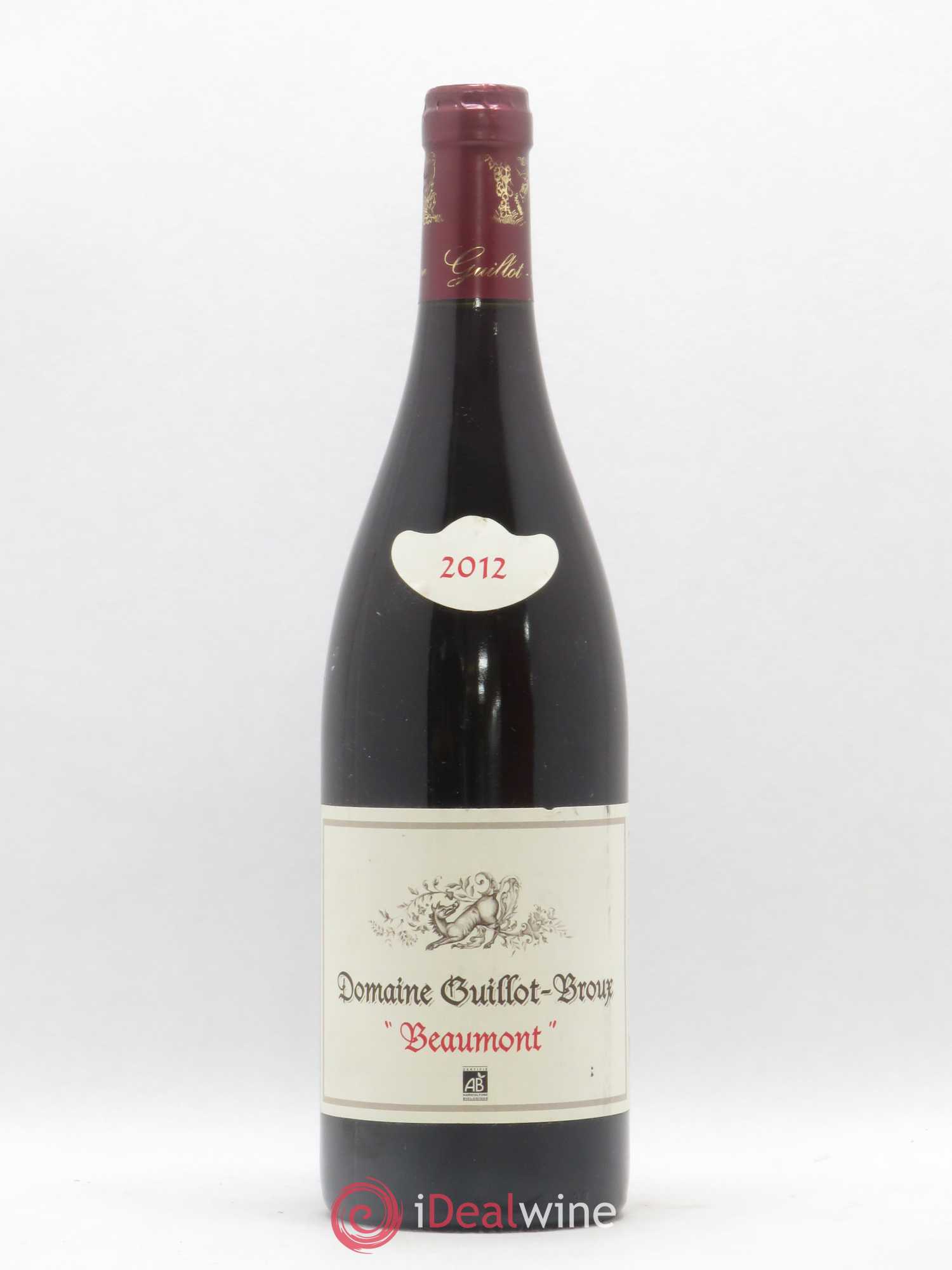 Mâcon-Cruzille Beaumont Guillot-Broux (Domaine) 2012 - Lot de 1 bouteille - 0