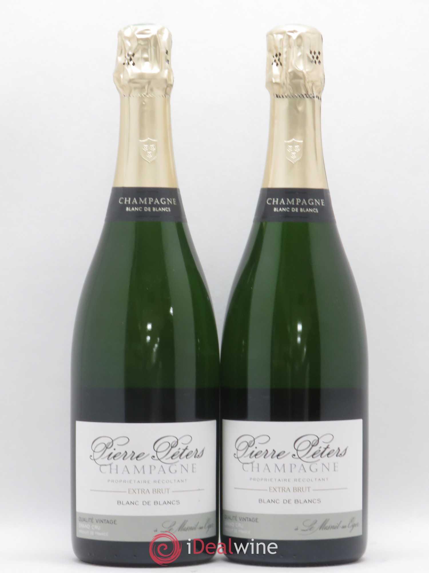 Champagne Grand Cru Blanc de Blancs Extra Brut Pierre Peters - Posten von 2 Flaschen - 0