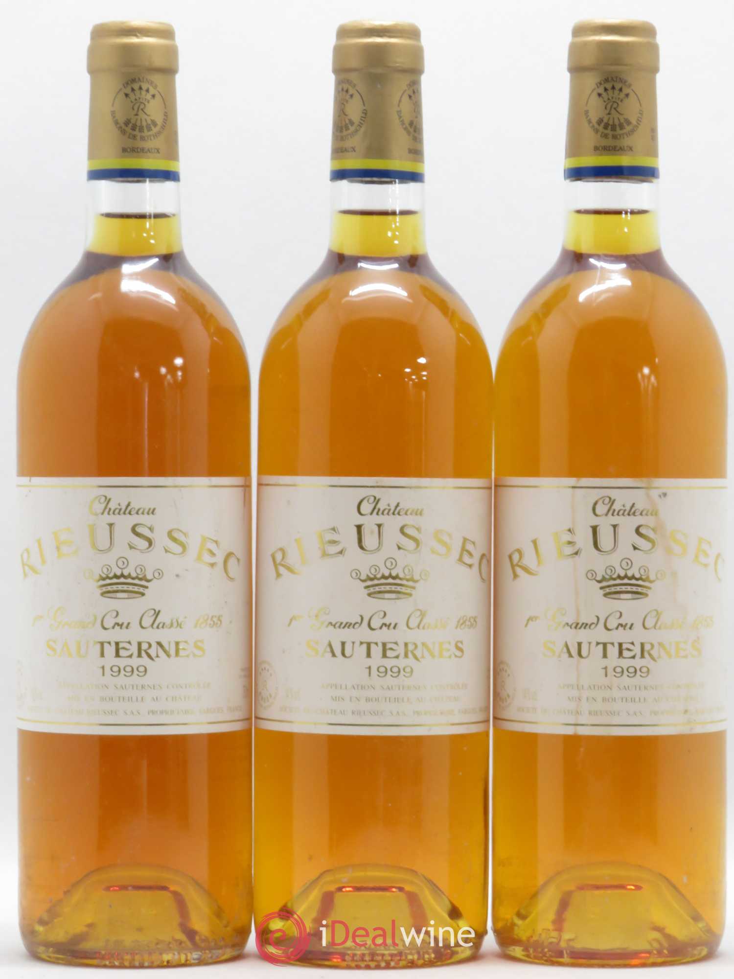 Château Rieussec 1er Grand Cru Classé 1999 - Lotto di 3 bottiglie - 0